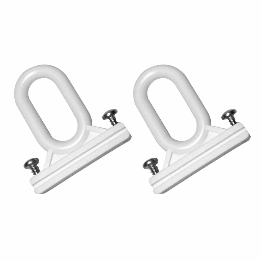 Ganci per Tende da Sole Esterno 1 COPPIA Bianco Tempotest PVC Resistente