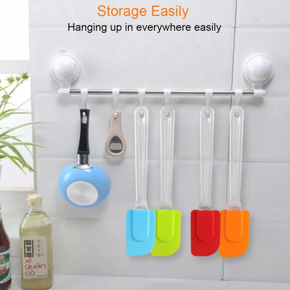 Vicloon Set Spatola da Cucina Utensili Antiaderenti in Silicone Resistente al Calore (4 Colori)