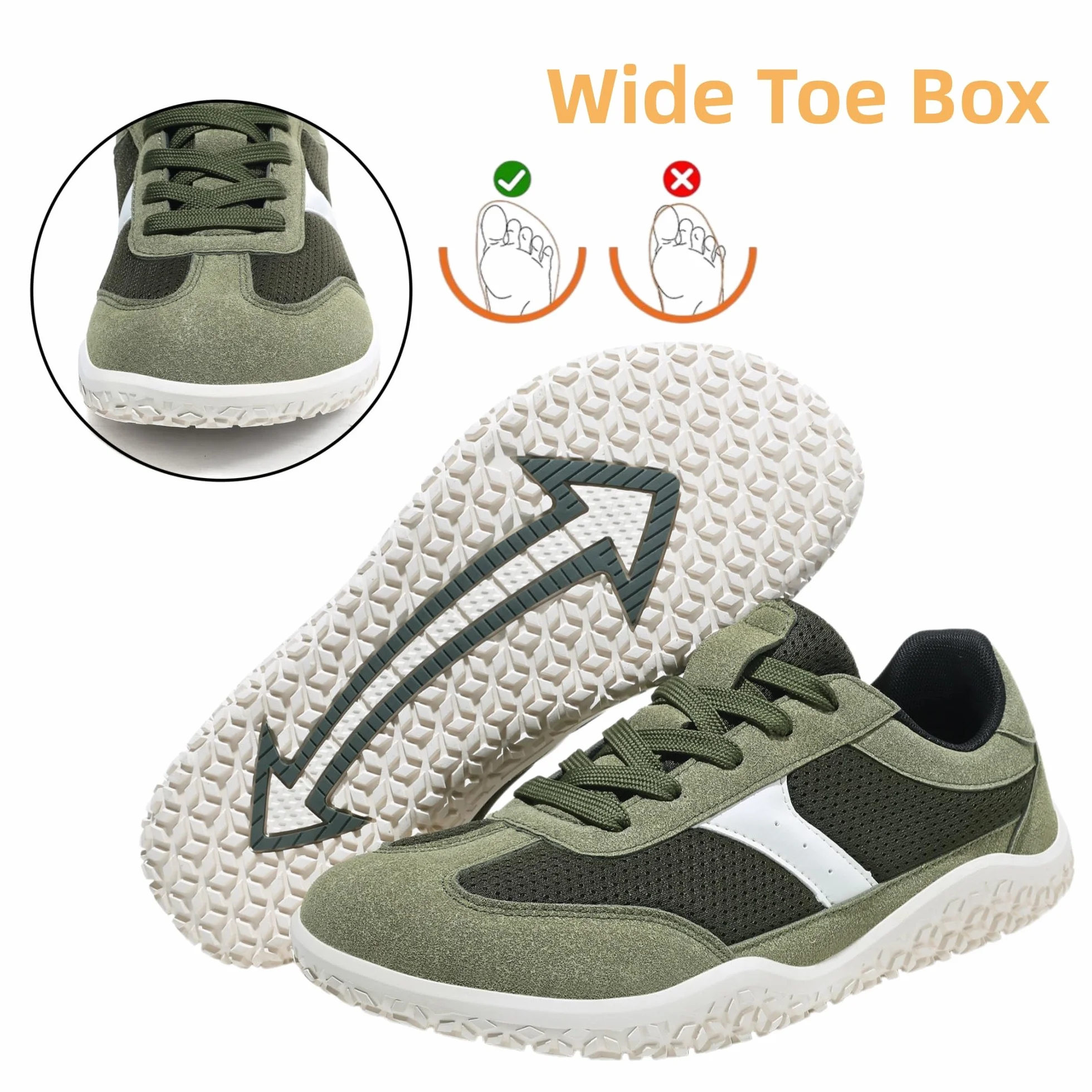 Scarpe da Trail Running Barefoot Meik Mangni Uomo Donna Minimaliste Larga Leggere Traspirante Antiscivolo 36-46 EU