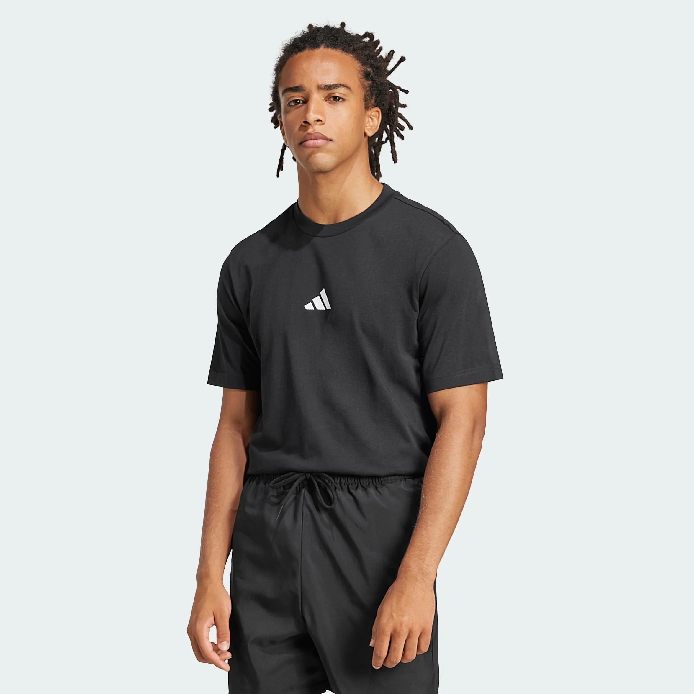 Adidas Essentials Small Logo Single Jersey Tee