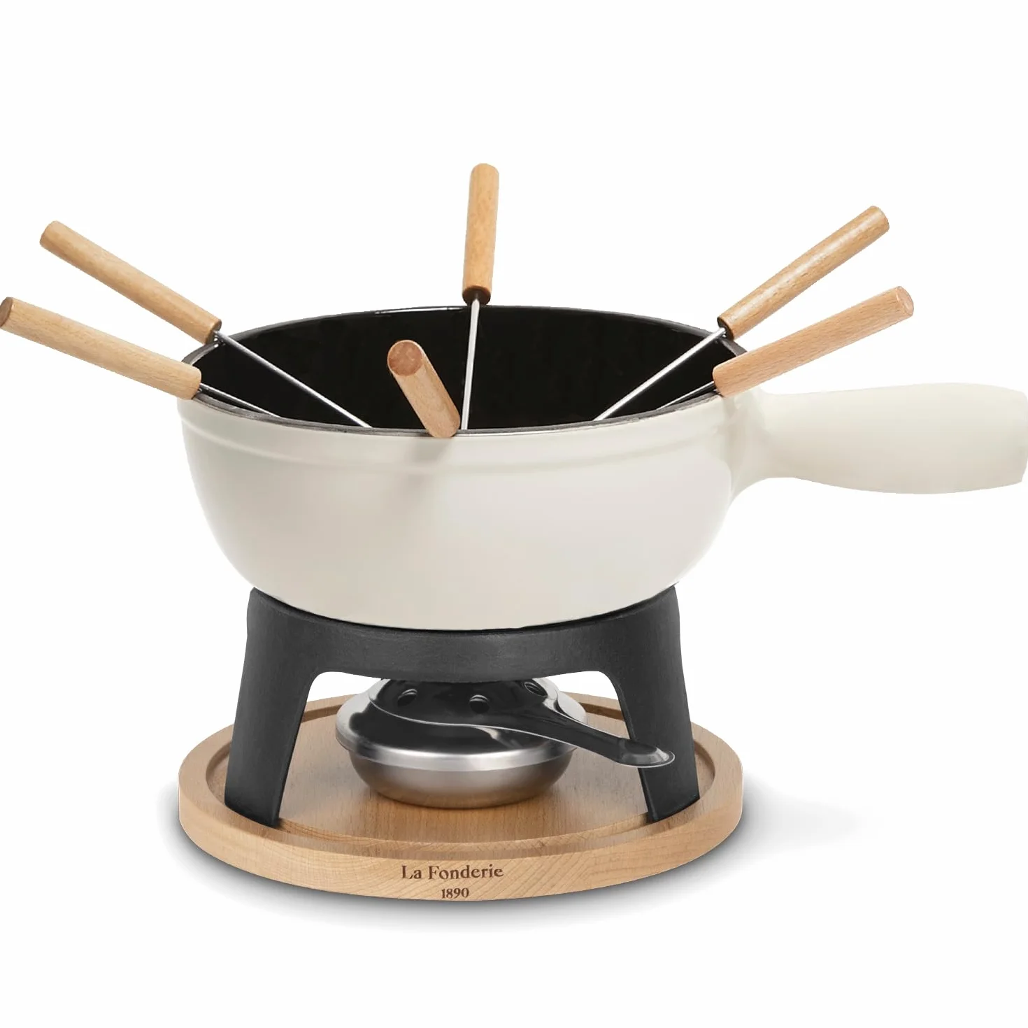 Apparecchio per fonduta in ghisa Mont Blanc