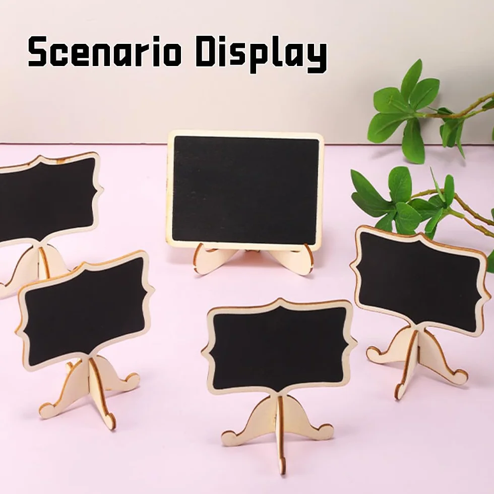Set di 10 mini lavagnette per alimenti, per feste, buffet, matrimoni, segnaposto, messaggi, eventi, decorazione perfetta per buffet e feste
