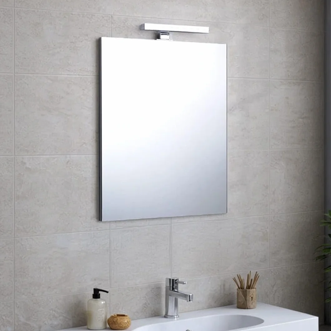 Kiamami Valentina - Specchio Bagno A Filo Reversibile 60X70 Con Lampada Luce A Led