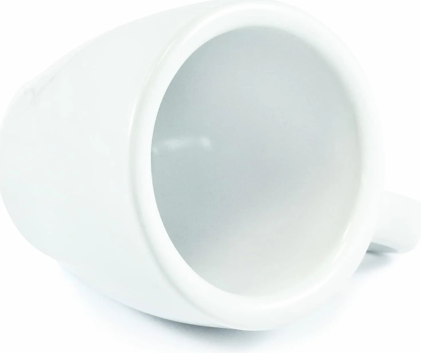 Set 6 Tazzine Tazze Servizio Da Caffè Bianche Ceramica Espresso Colazzione Bar