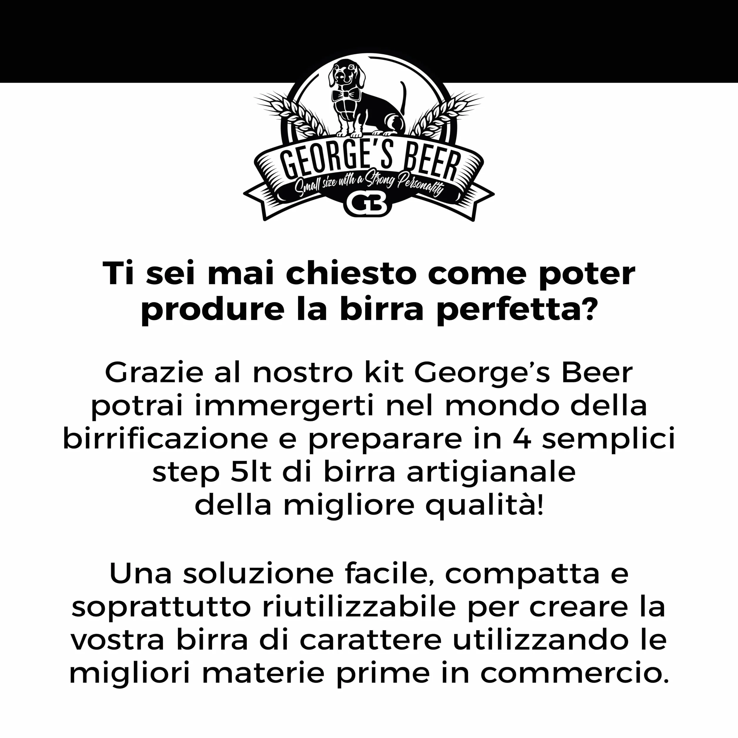 George's Beer Kit Fermentazione 5l - Birra Artigianale Fatta in Casa - Kit Malto IPA