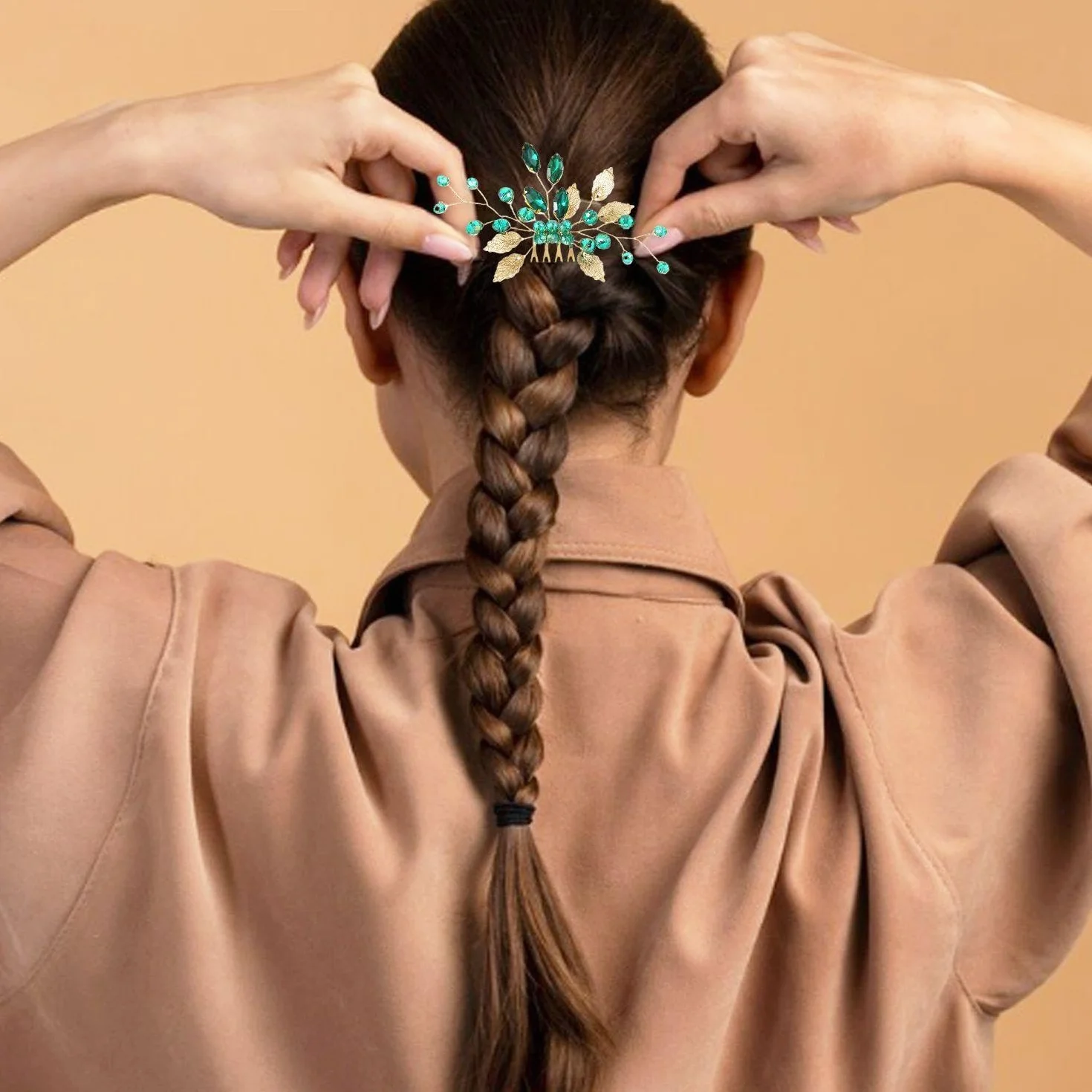 Pettine Retrò Copricapo A Foglia Accessori Per Capelli Da Sposa Donna