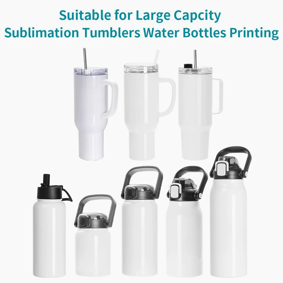 PYD Life 110 V Mini Max 40 OZ Macchina per Termopressa da 1,2 L Mug Heat Press a Schermo Tattile in Blu Chiaro per Tazze da 1,2 L con Manico Stampa a Sublimazione