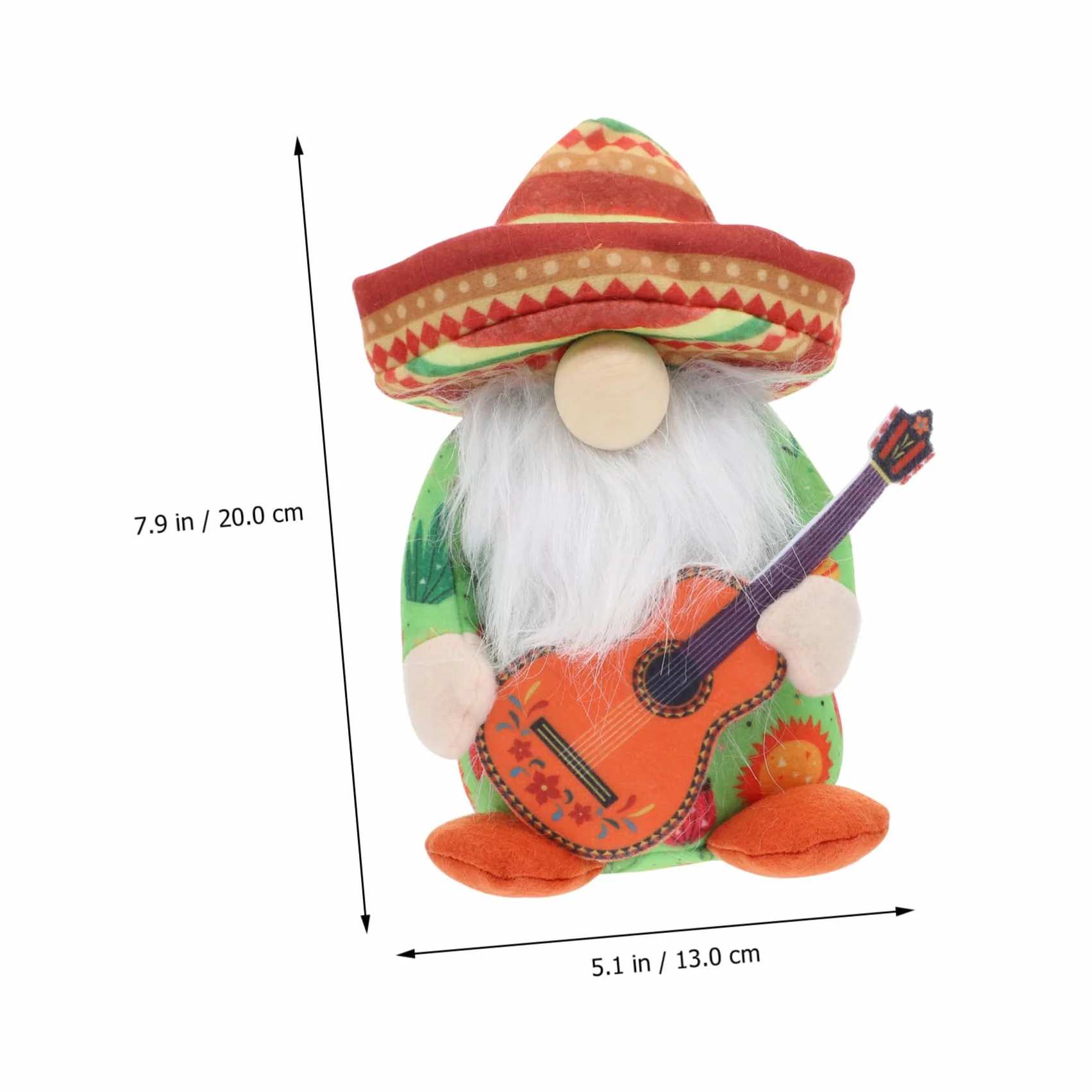 Vaguelly Statuetta Decorativa Gnome con Chitarra Fantastica Decorazione per Interni e Adatta per Uffici e Case Atmosfera Festiva Garantita