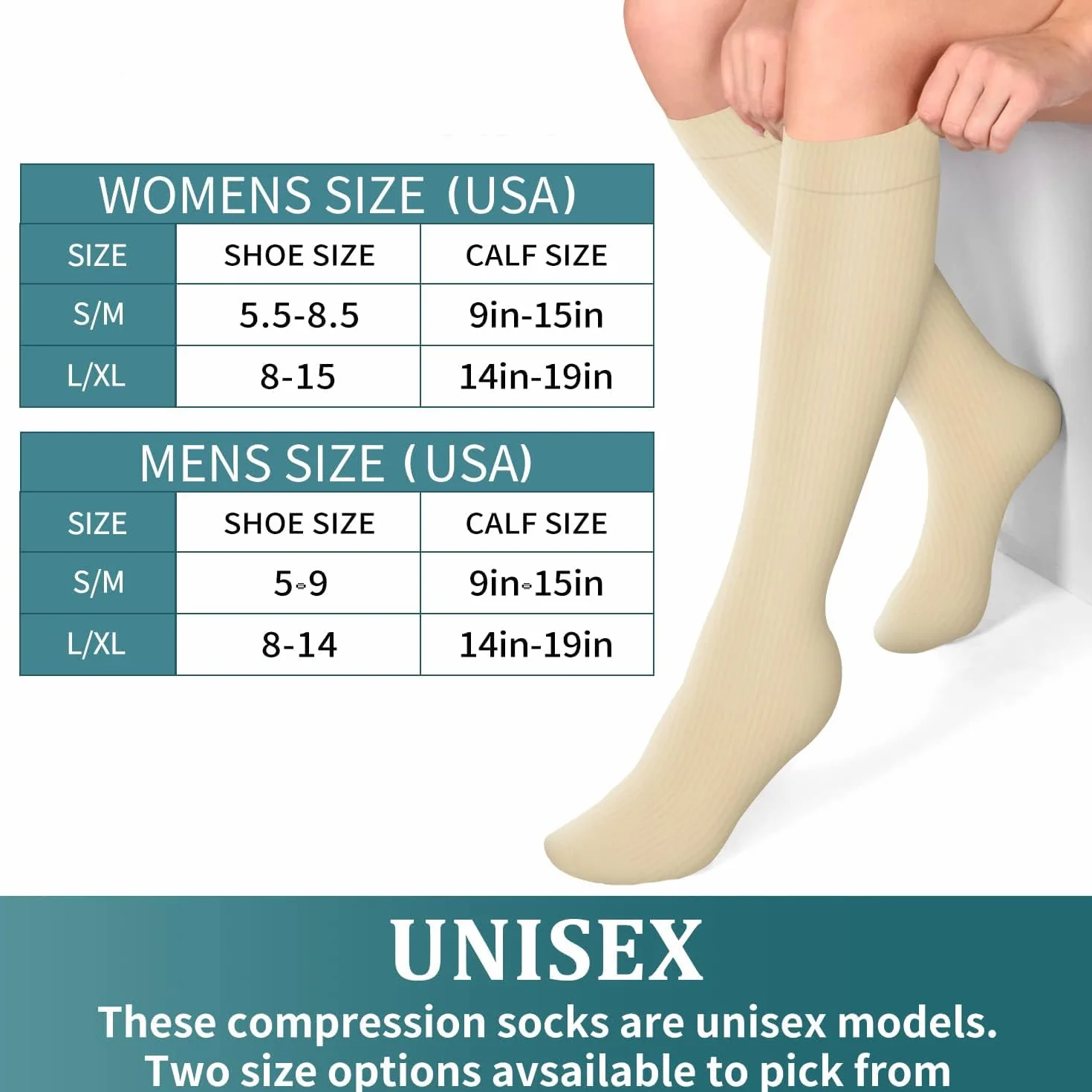 Dreshow Calze a Compressione Donna Uomo Circolazione Supporto Atletica Corsa Ciclismo