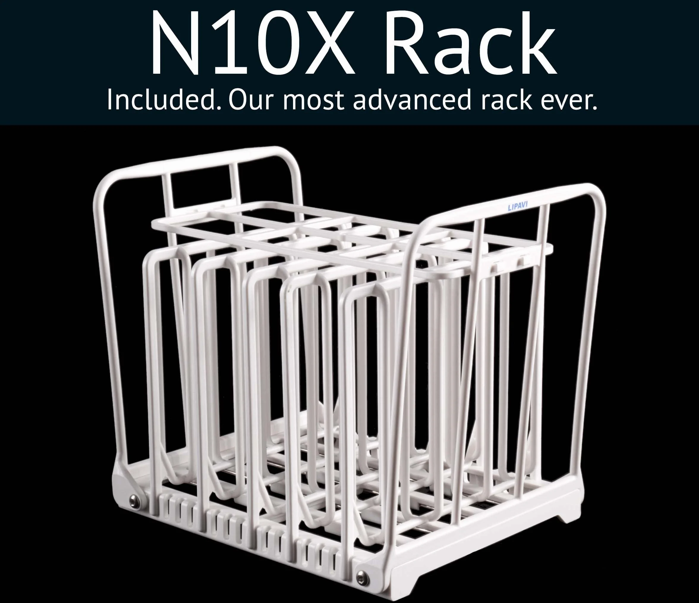LIPAVI Sistema Sous Vide NXC10-UNIR con Contenitore C10 Rack N10X Coperchio Universale fino 70mm