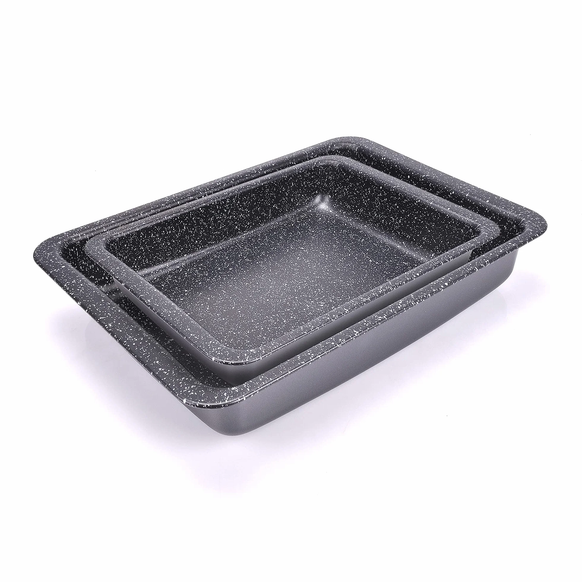 ALLUFLON Set 2 Lasagnere Vesuvia, 34x25 cm e 24x18 cm, Alluminio