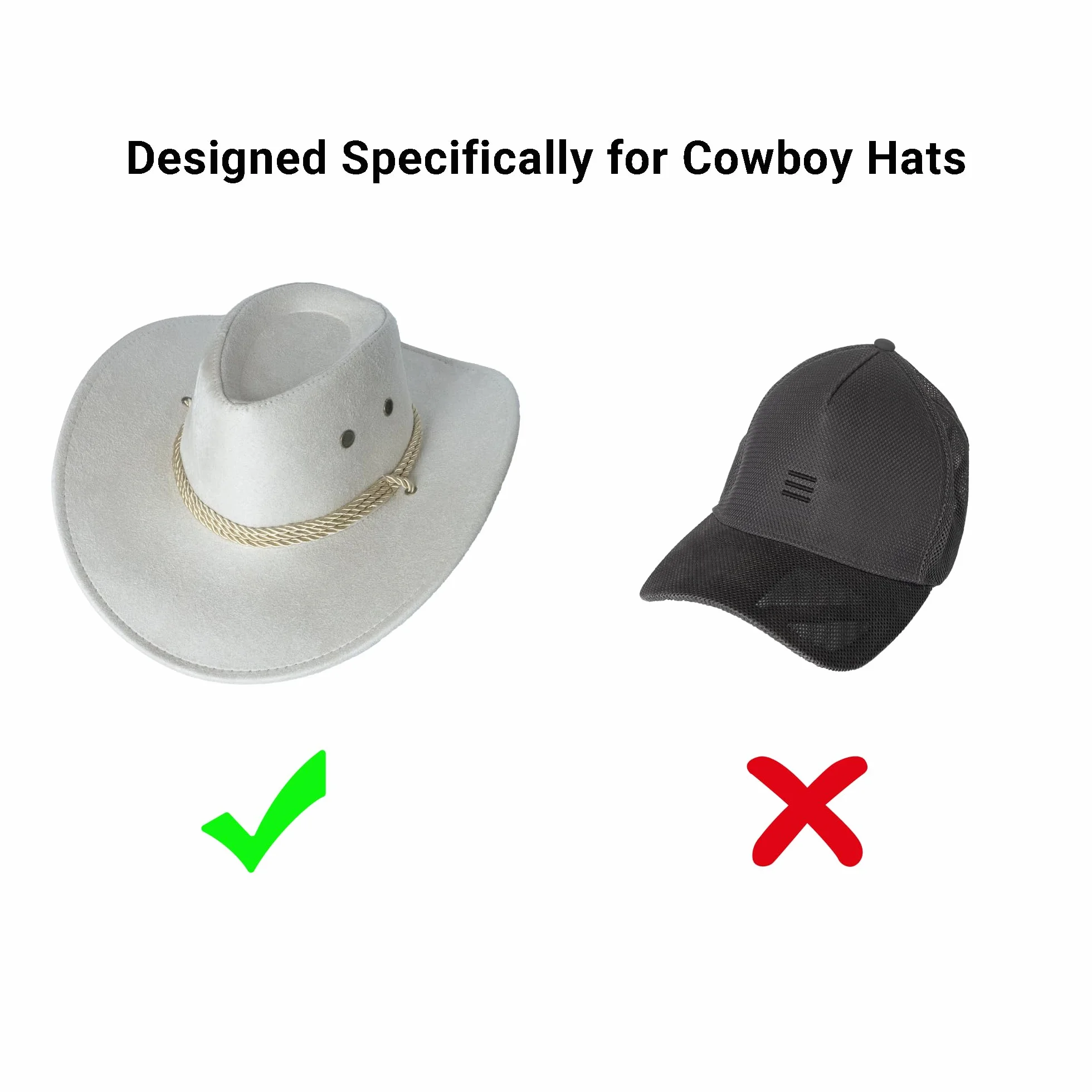Yuoyar Supporto per cappello da cowboy per SUV e auto, mantiene la forma del cappello - accessori per camion