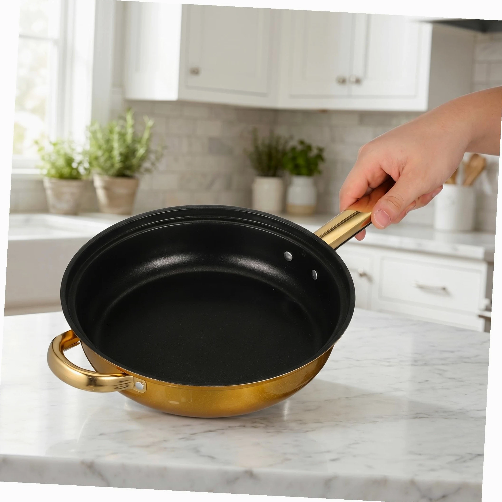 INOOMP Set Pentole 6 Pezzi in Acciaio Inox Nero per Cucina Moderna | Pentolame Leggero e Multifunzione, Adatto a Bollitura e Cottura, Stile Moderno