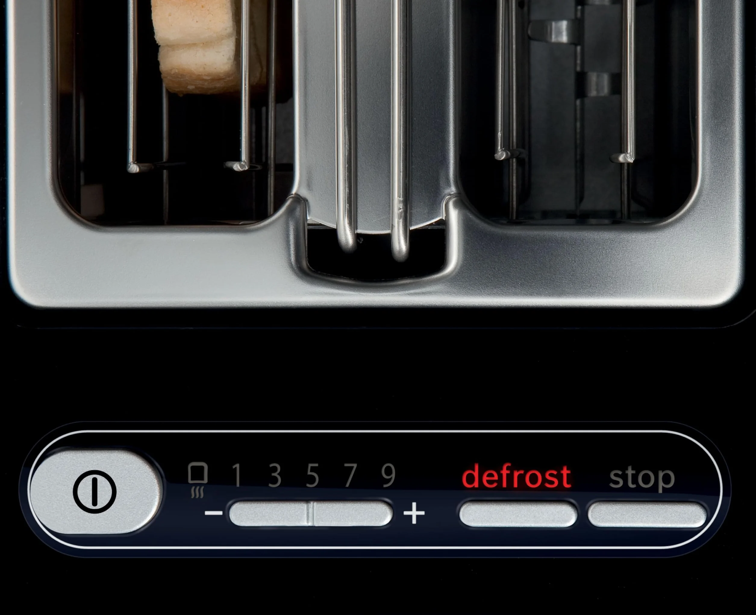 Bosch Tostapane Styline TAT8613N integrato, funzione di sollevamento, scongelamento, spegnimento automatico, centraggio del pane, 800 W, acciaio inox/nero