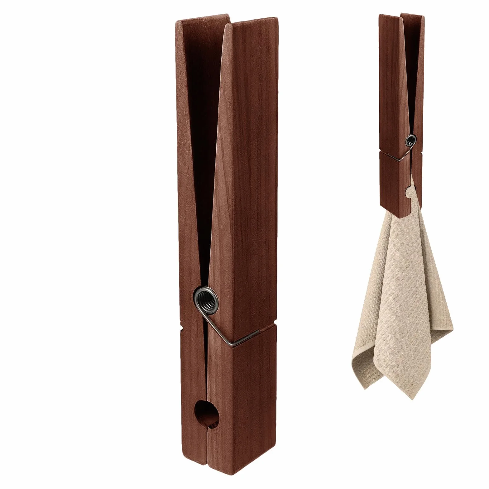 Kitchen Towel Clips, Spring Towel Holder for Bathroom Laundry Room Storage
