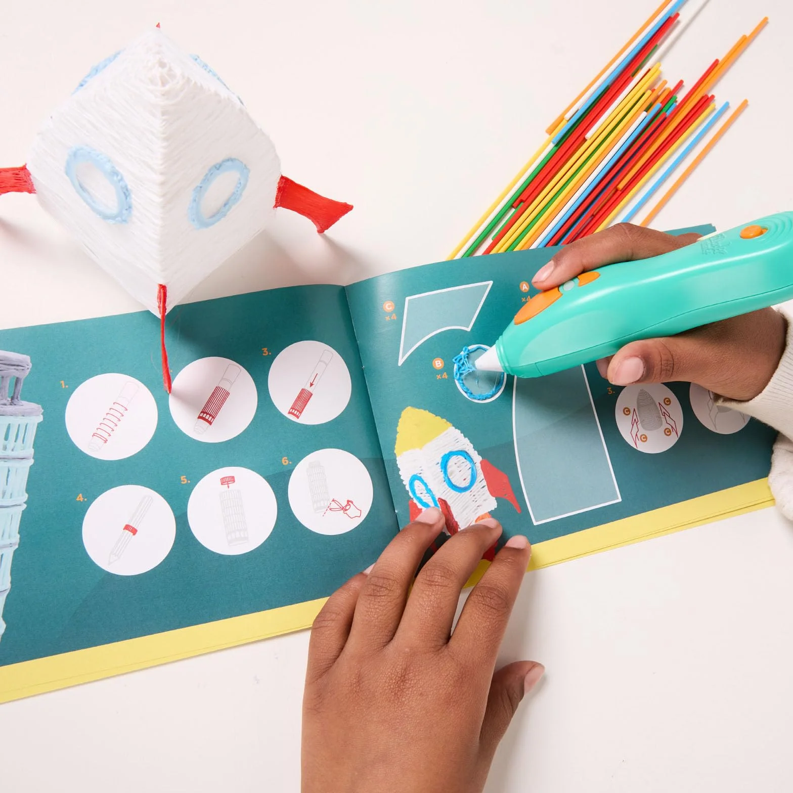 3Doodler Start+ Essentials Set Penna 3D per Bambini, Kit Attività Artistica STEM, Giocattolo Educativo 6+