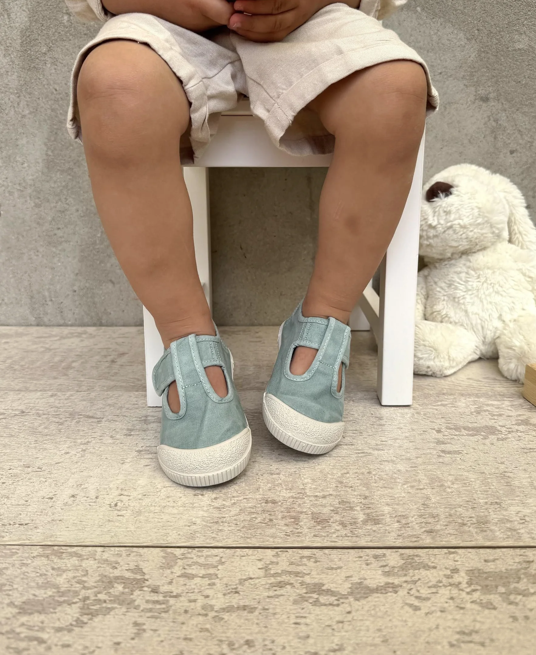 Cienta 451777 164 Aqua Azzurro Scarpe Bambino Strappo Tessuto profumate Barefoot