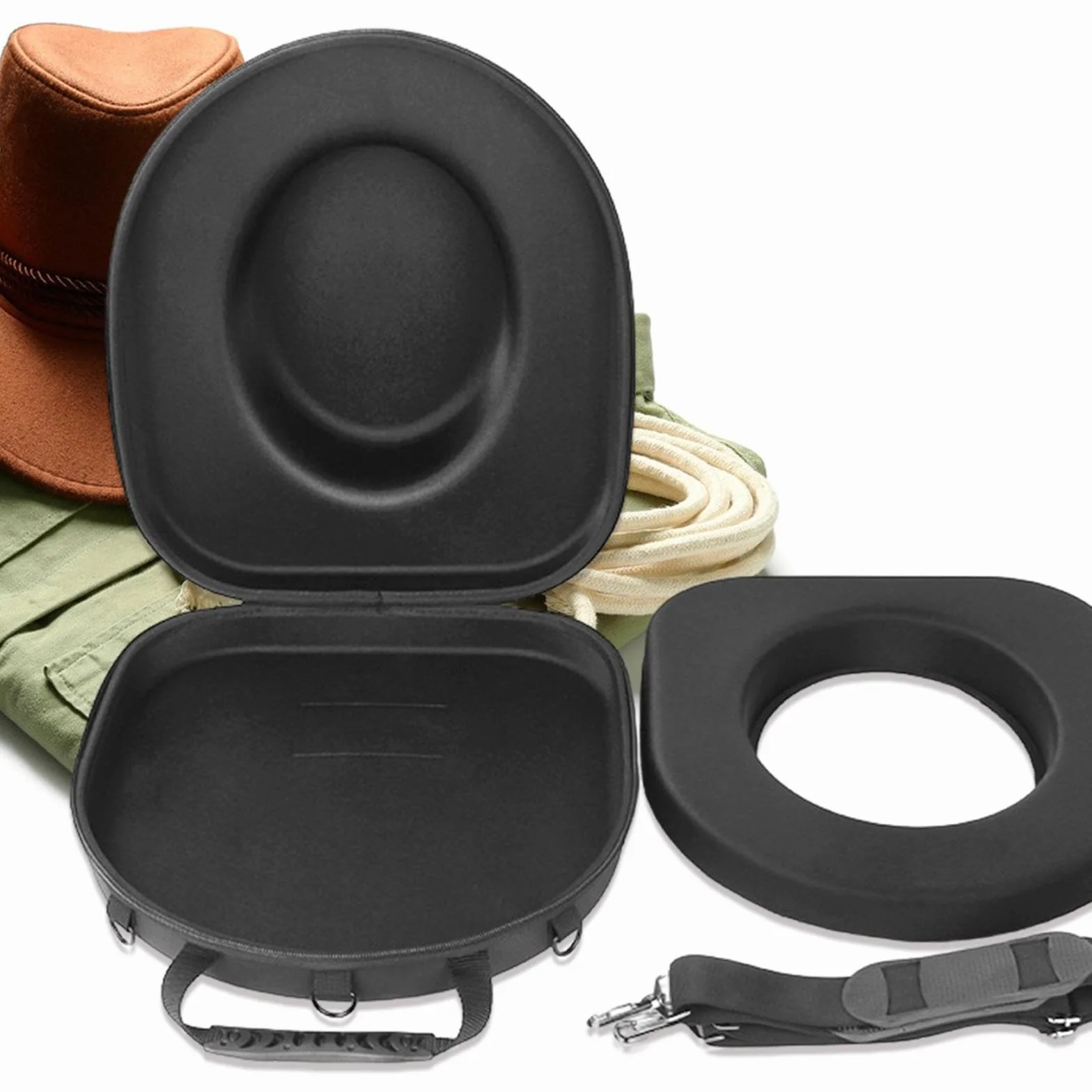 Scatola Porta Cappelli Da Cowboy, Borsa Porta Cappelli Da Baseball, Borsa Da Viaggio per Donna, 38x16x43 cm