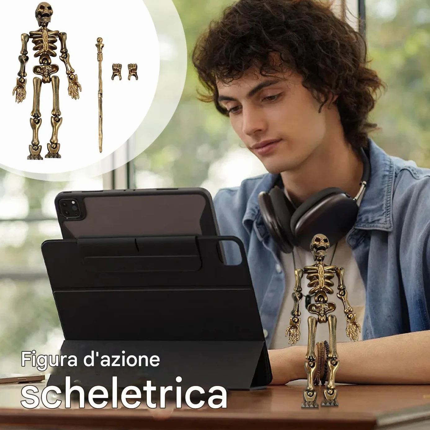 Figura Scheletro Posabile - Giocattolo Modello Articolato, Bambola Scheletro Da Collezione | Figura Di Assemblaggio Articolare Mobile, Scheletro Realistico Per Decorazione Di Halloween, Display Da Scr