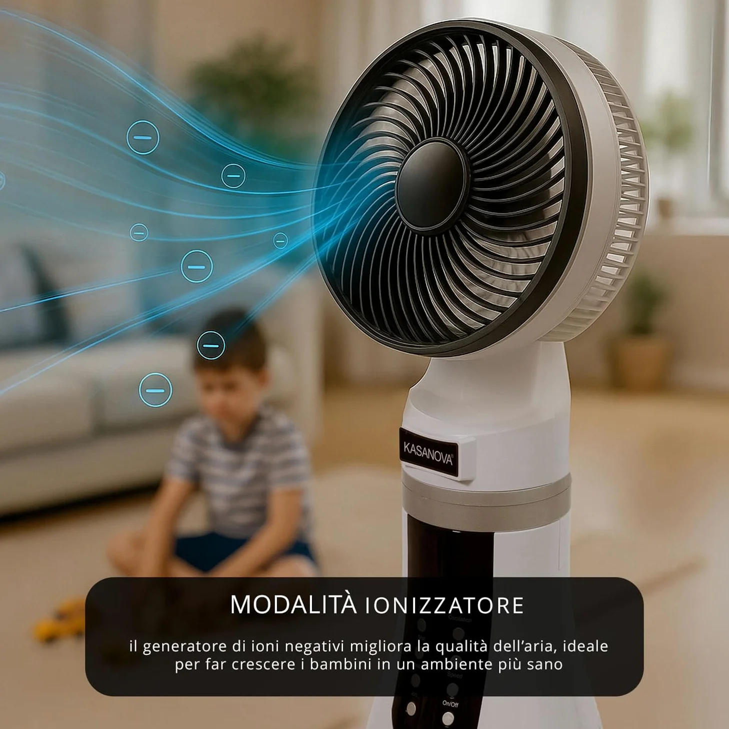 Ventilatore 4 in 1 con oscillazione 3D Combi
