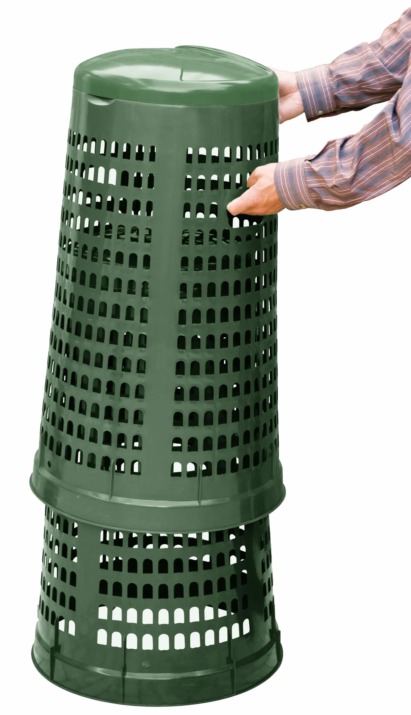 Mobil Plastic PATTUMIERA TRESP. LT.110 D.CM.51-38 H85 VERDE