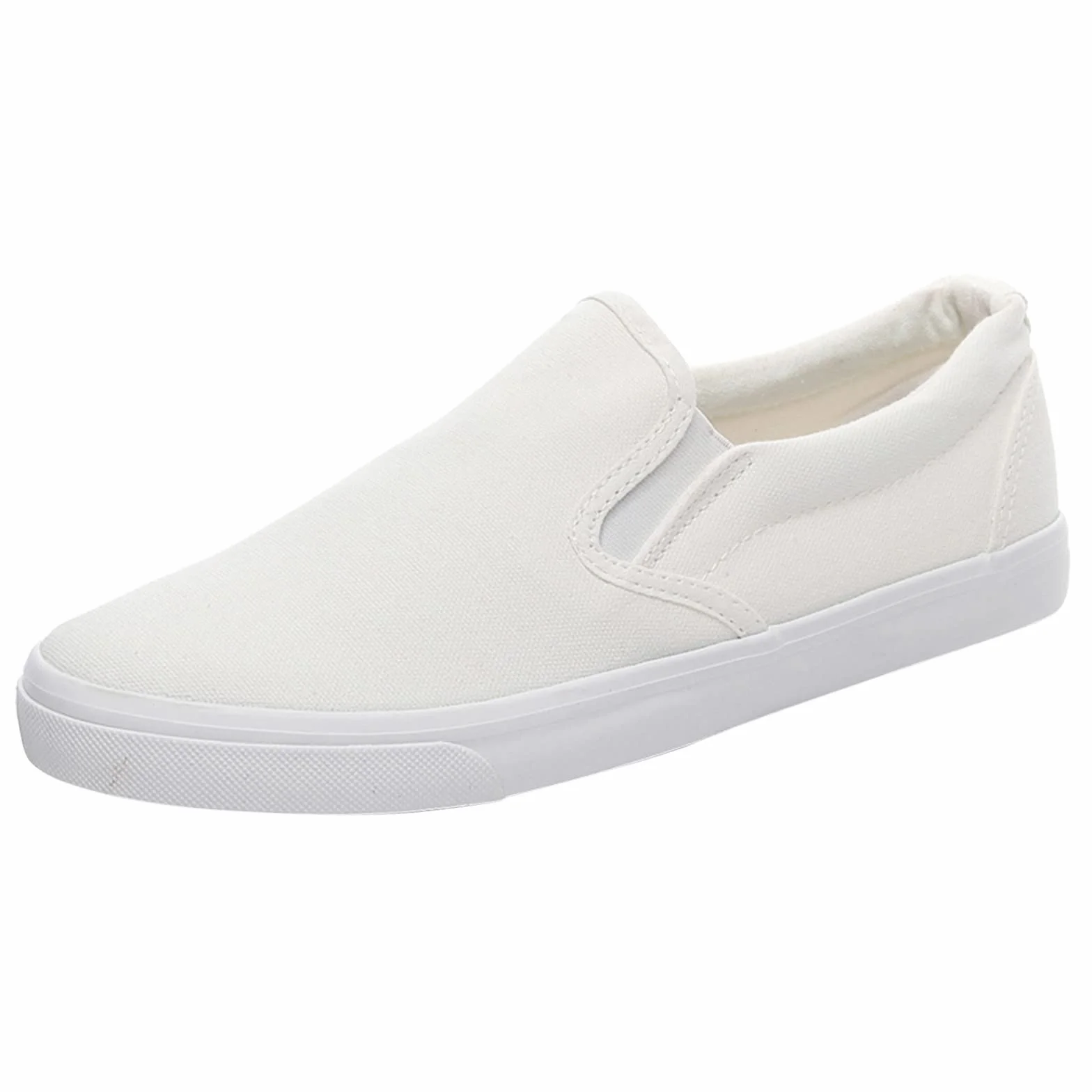 Scarpe da ginnastica uomo tela senza lacci mocassini casual leggeri pannello elastico plimsolls piatti traspiranti soletta imbottita tomaia tessuto morbido