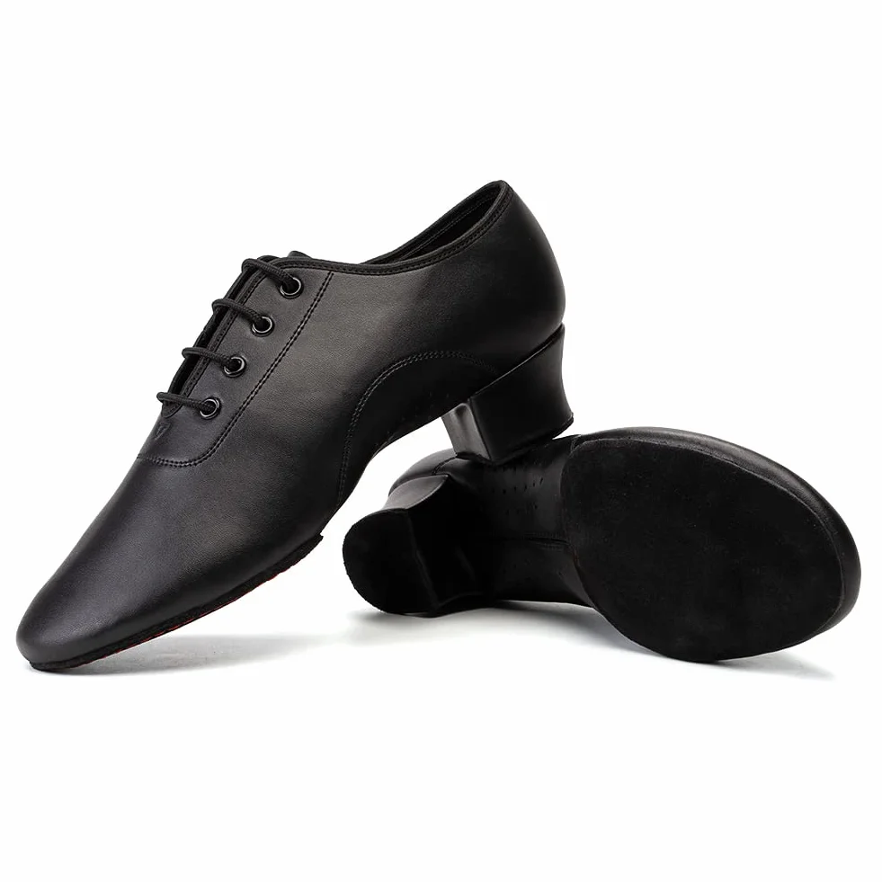 HIPPOSEUS Scarpe da Ballo Latino Americano Suola Spaccata Uomo Tacco Basso