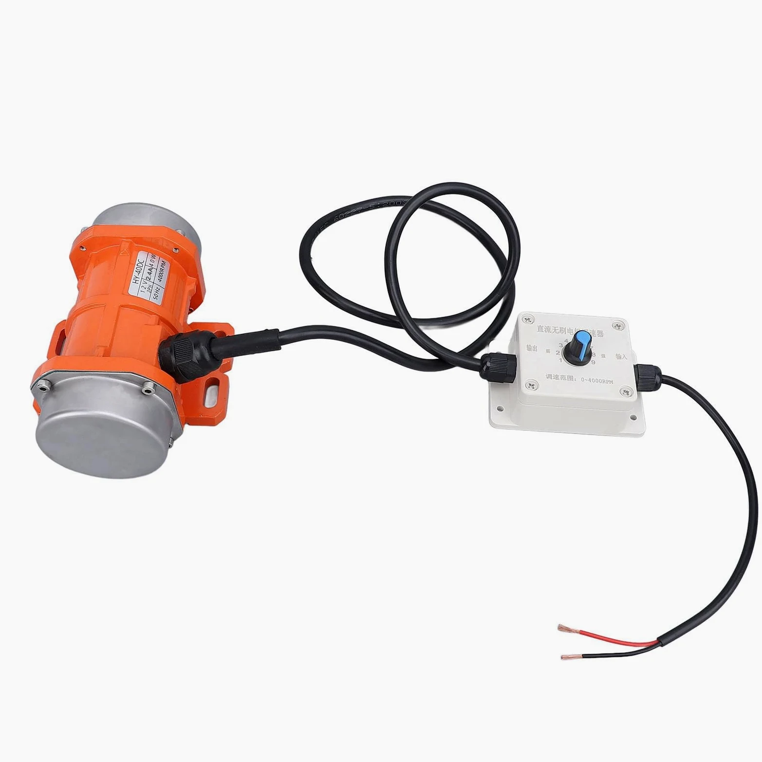 Generic Motore di Vibrazione, Motore a Vibrazione CC CC da 4000 Giri/Min Vibratore in Lega in Lega in di Alluminio con Shaker (40W)