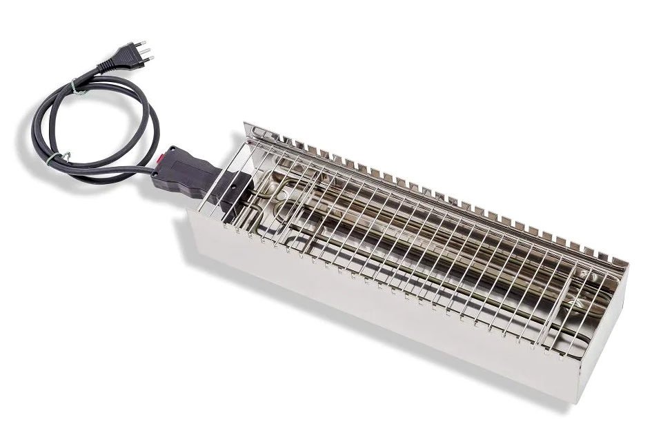 9010100SS Bistecchiera Elettrica, 1800 Watt, Acciaio