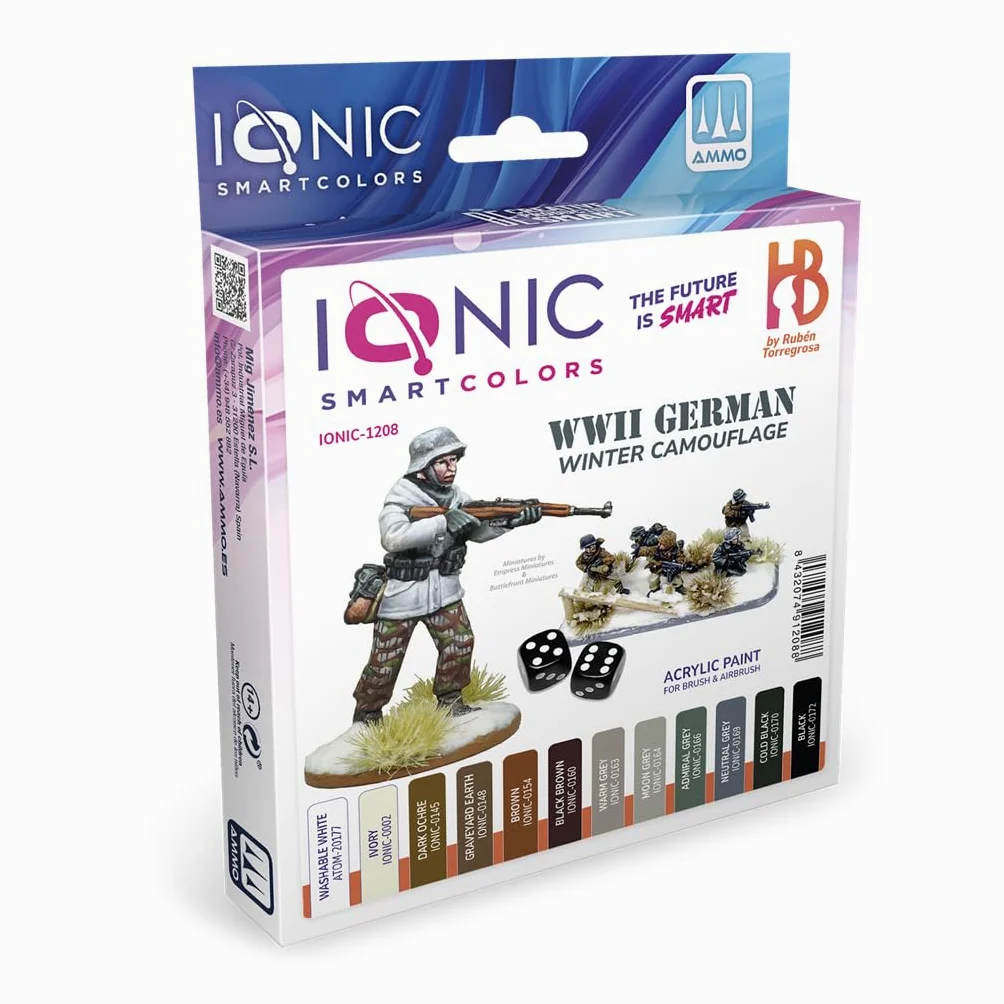 IONIC Set di divise invernali tedesche della seconda guerra mondiale, set versatile con una selezione di 12 barattoli da 20 ml