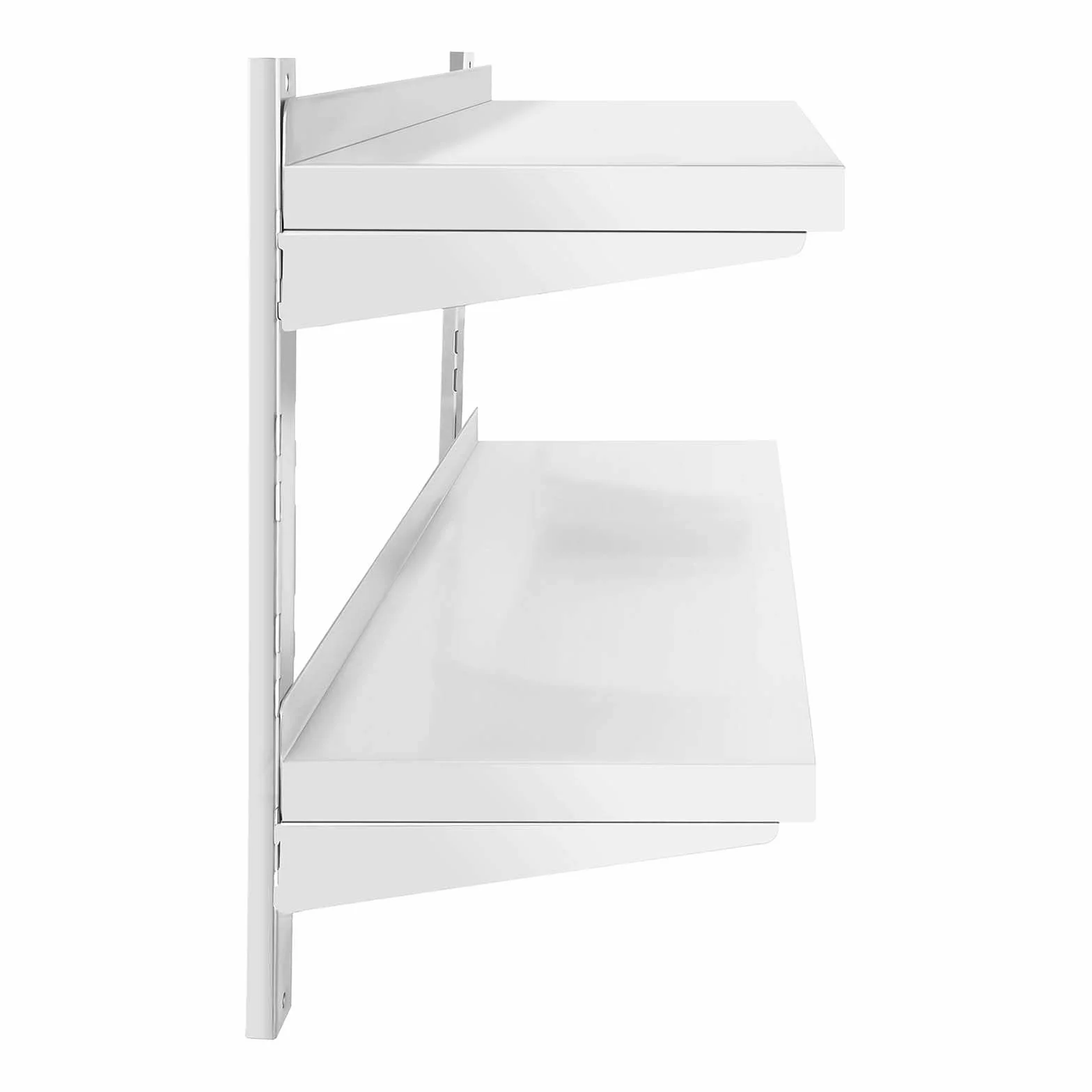 Royal Catering Mensola in Acciaio Inox 2 Ripiani RCWR-1000.4 (40 x 100 cm, 40 kg, Acciaio Inox)
