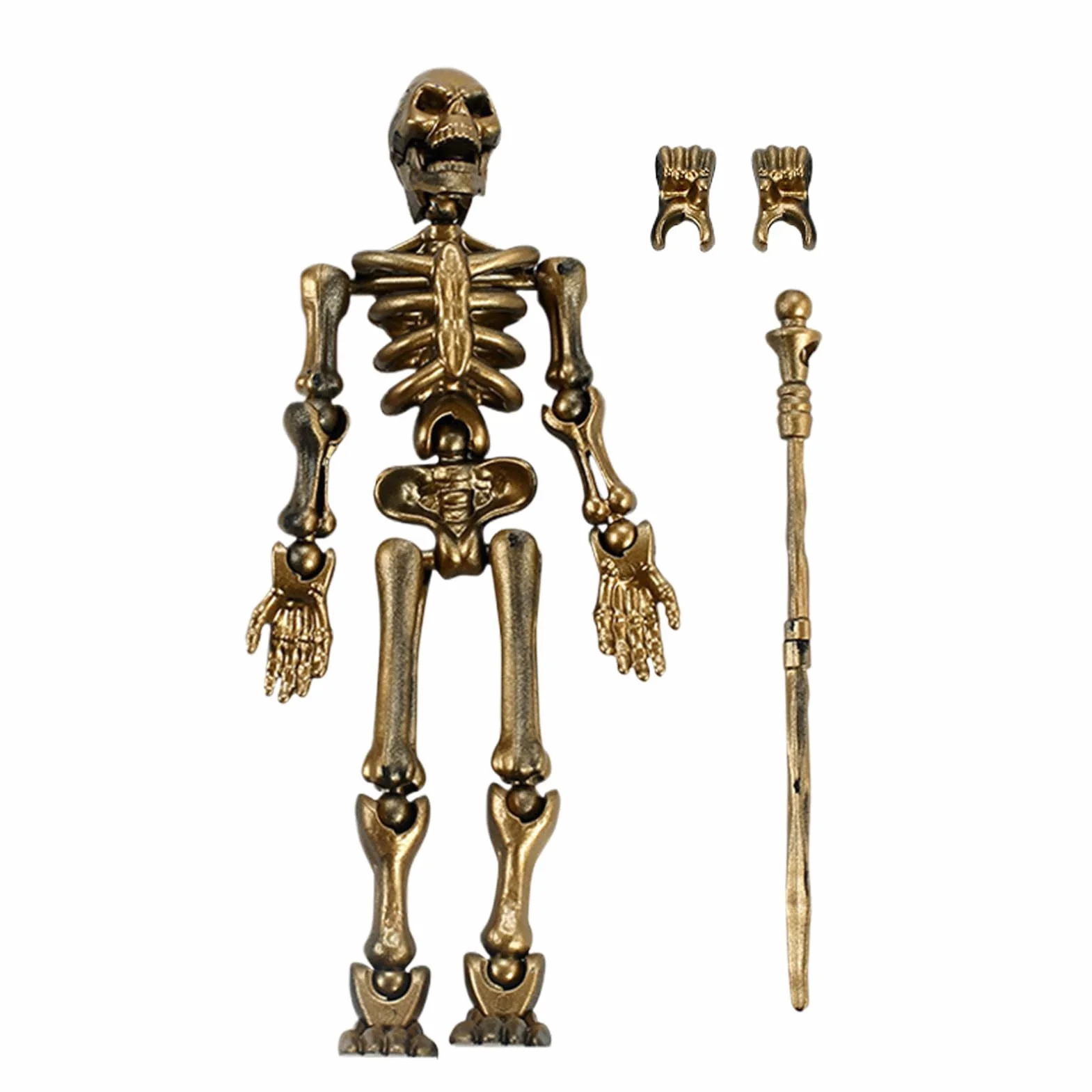 Figura Scheletro Posabile - Giocattolo Modello Articolato, Bambola Scheletro Da Collezione | Figura Di Assemblaggio Articolare Mobile, Scheletro Realistico Per Decorazione Di Halloween, Display Da Scr