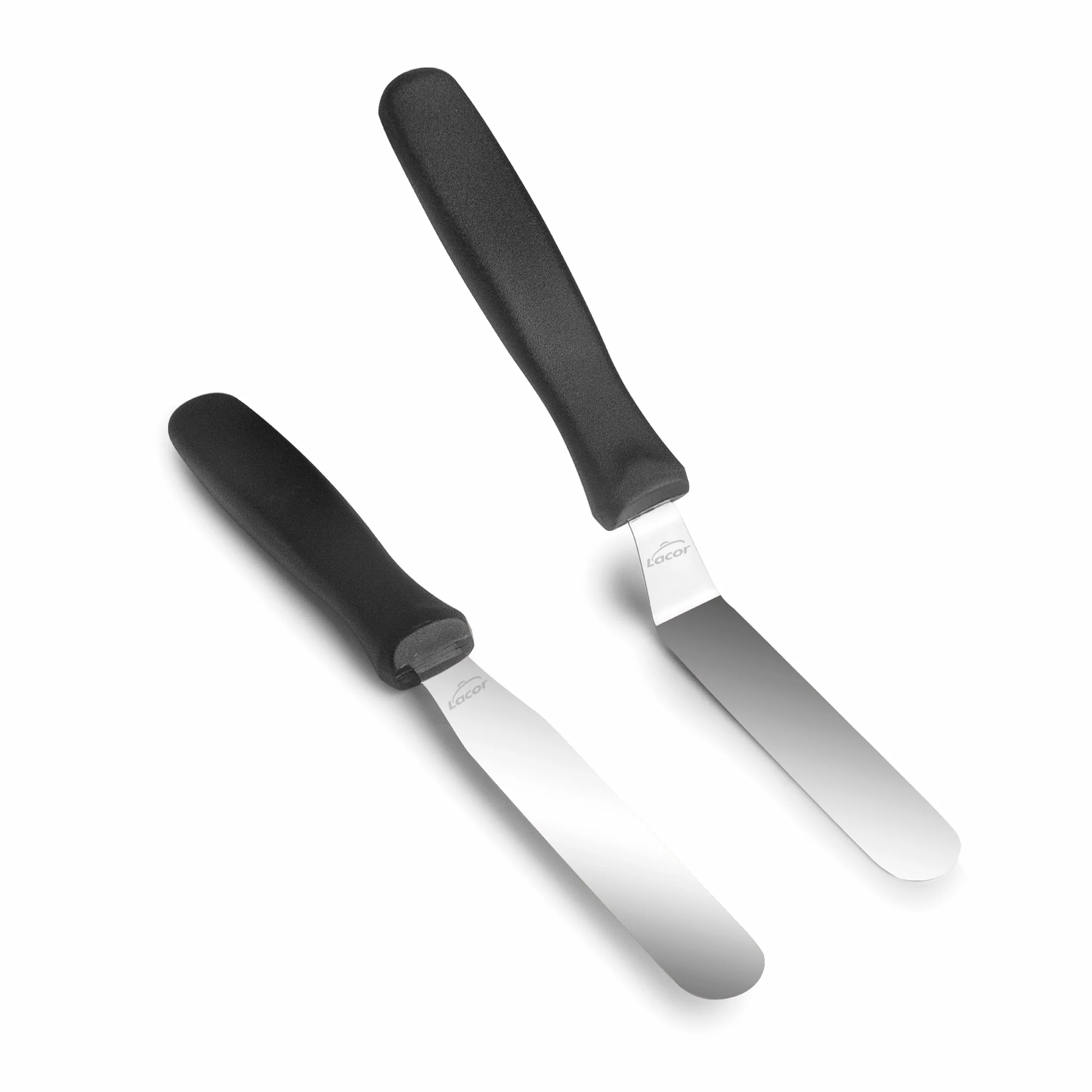 Lacor Set 2 Mini Spatole Acciaio Inox 22,5 x 11,5 cm e 22 x 10,5 cm per Placcatura