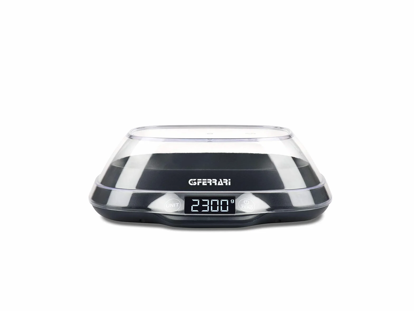 G3 Ferrari G20093 Bilancia da Cucina, 1 gr/5kg, Ciotola da 1,2L, Display Alta Luminosità, Sensore ad alta precisione, Salvaspazio, Plastica, Nero