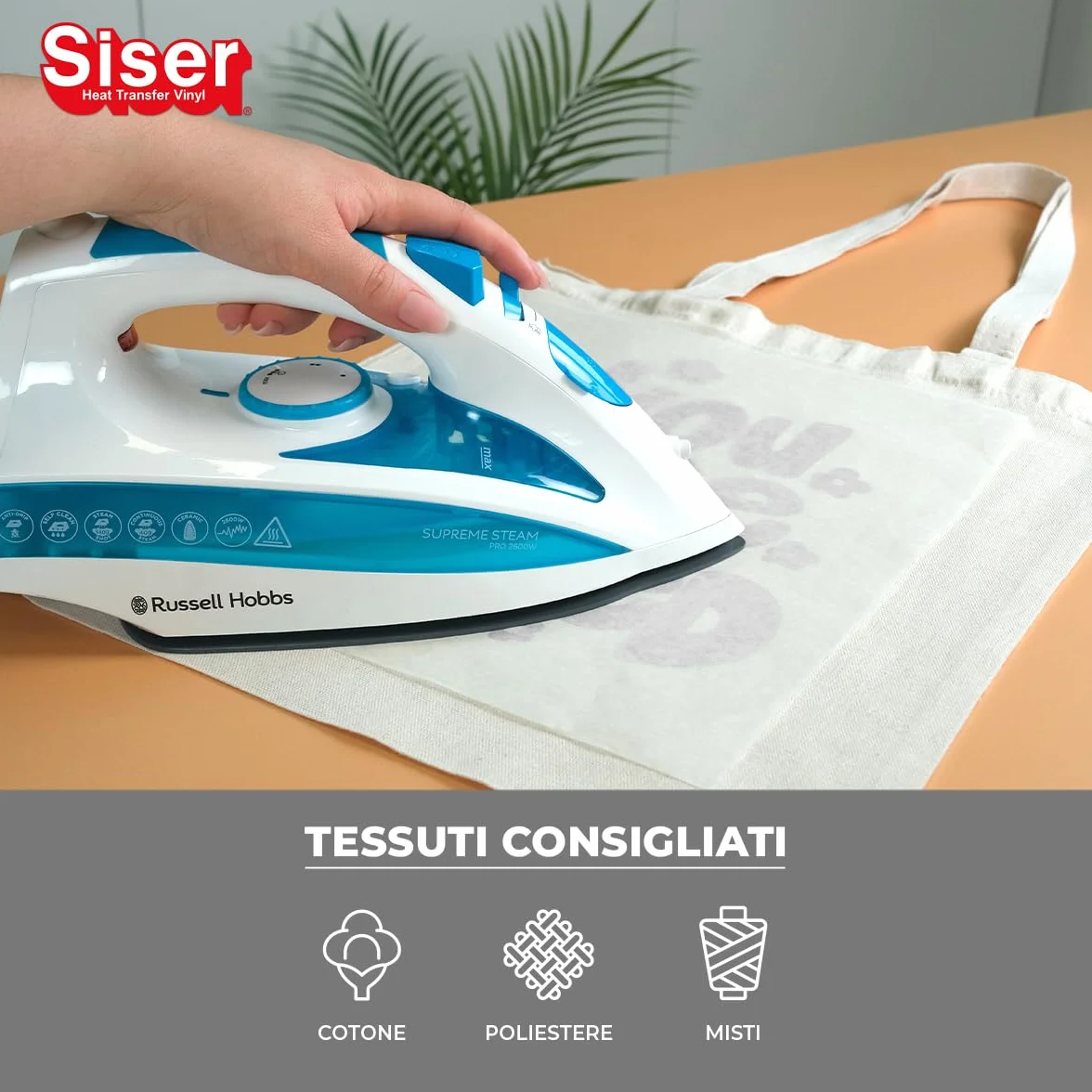 Siser Metal Silver Argento Vinile Termotrasferibile Metallizzato 30cm x 0,5mt