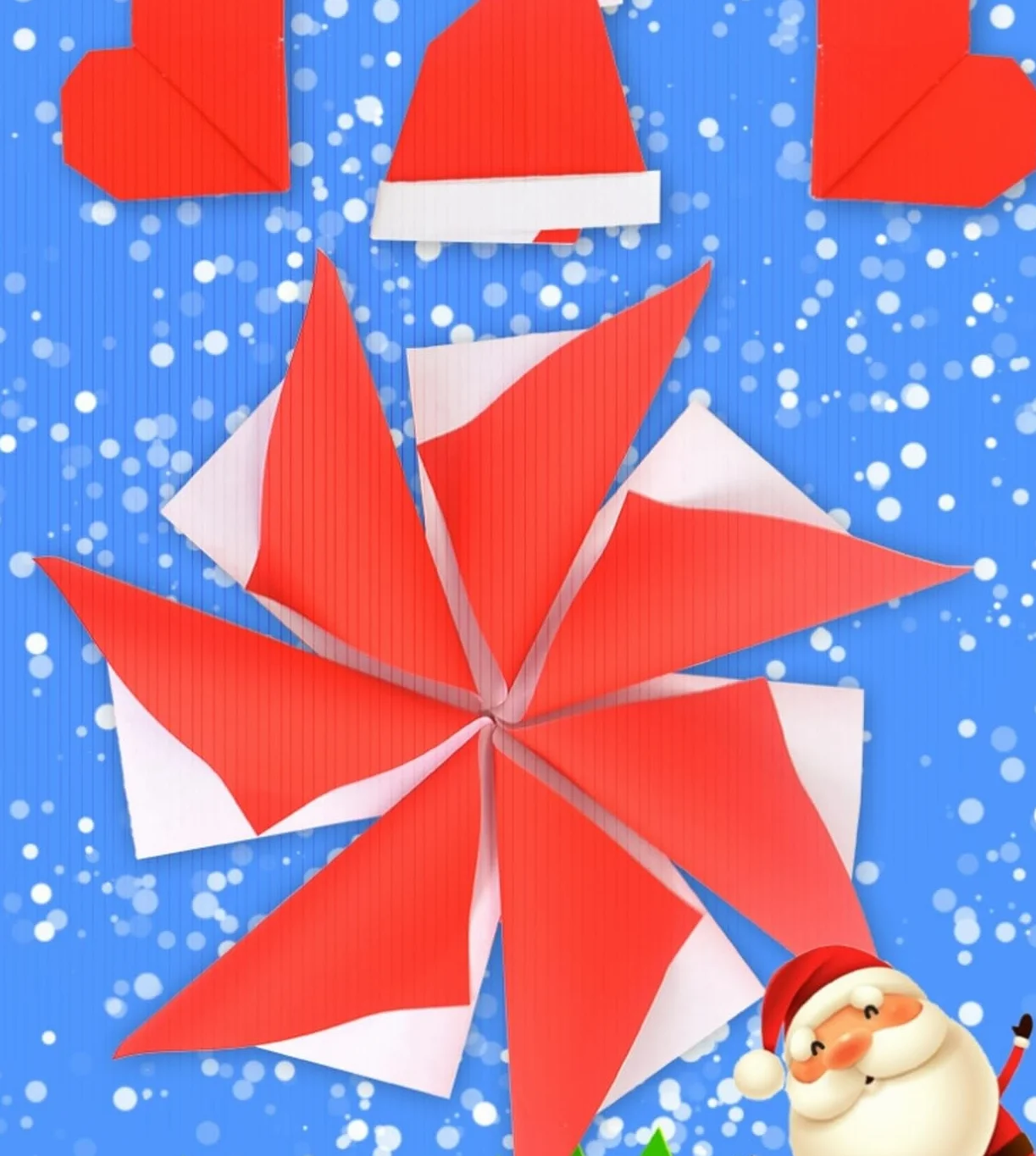 Molinter Paper 100 fogli quadrati per origami rosso/bianco per artigianato