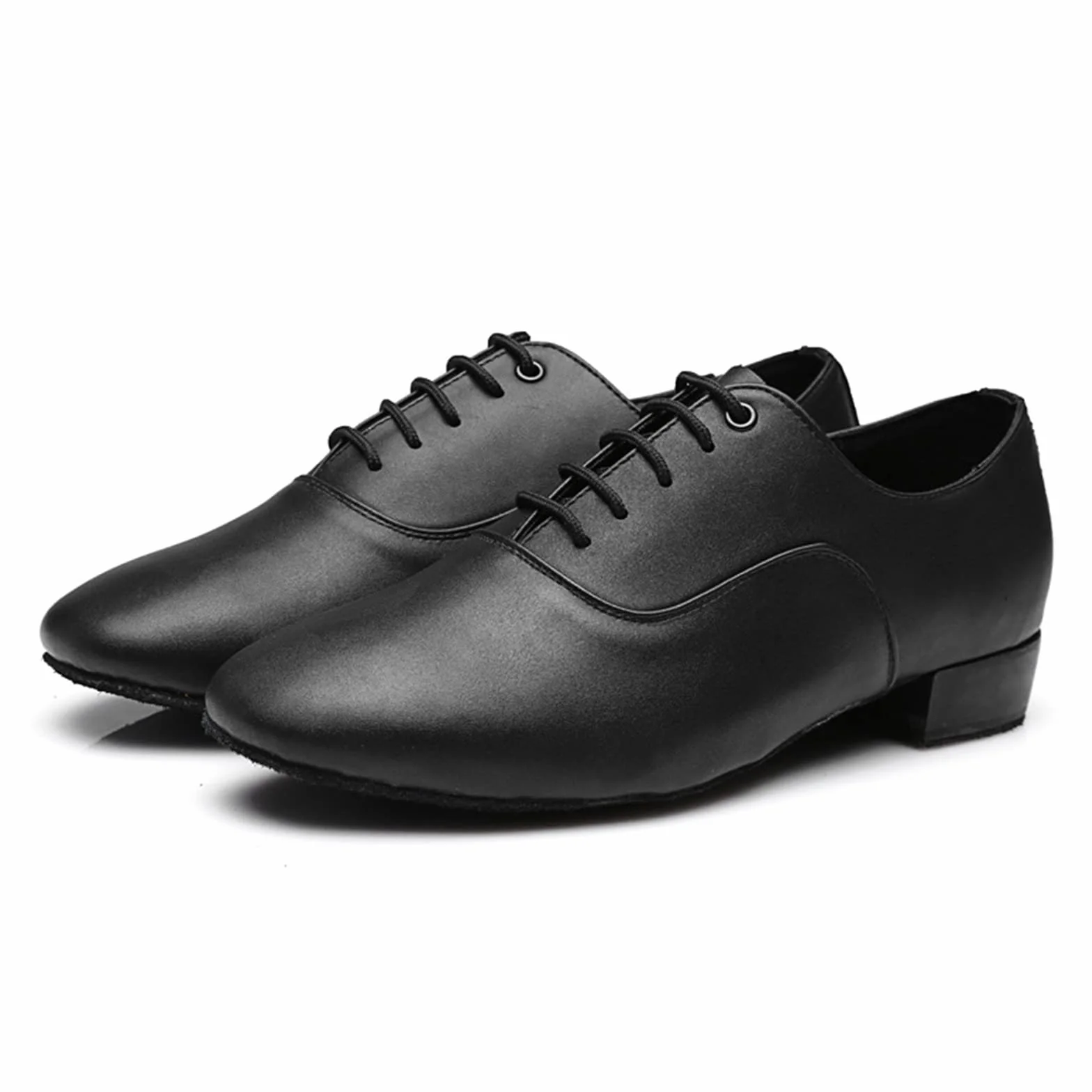 Scarpe da Ballo Uomo Pelle Suola Intera Oxford Moderne Latine Tacco Basso Lacci