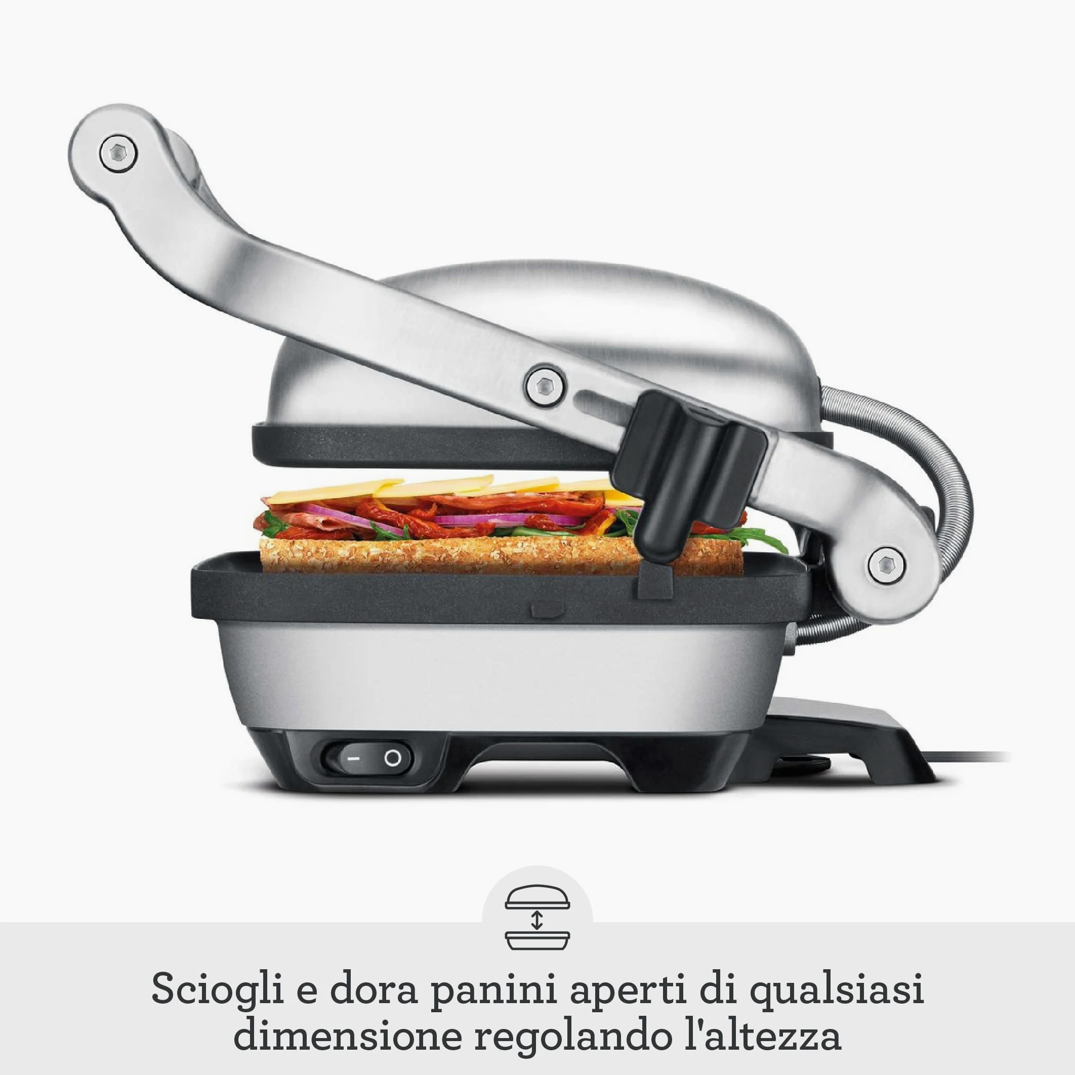 Sage - The Perfect Press - Tostapane per Panini - Acciaio Inox Spazzolato
