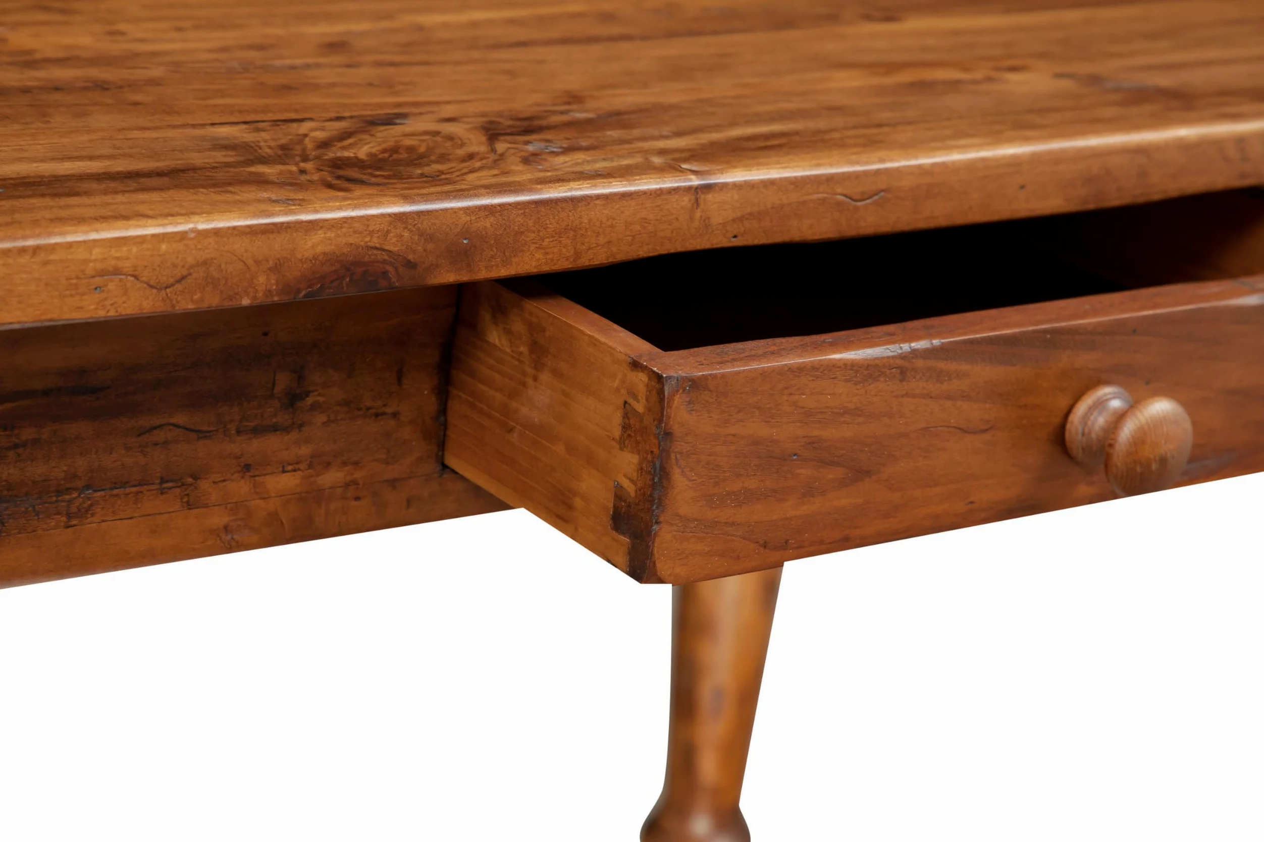 Biscottini Tavolo da cucina 120x80x80 cm Made in Italy | Scrivania vintage con cassetto | Tavolo legno massello di tiglio | Tavolo scrivania legno | Tavolo da pranzo per interni ed esterni Shabby
