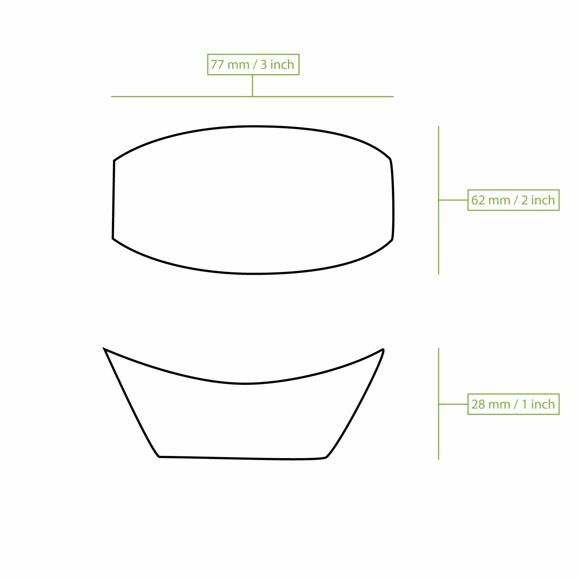 BIOZOYG 100x barchette finger food monouso in legno 8 cm - ciotole per aperitivo
