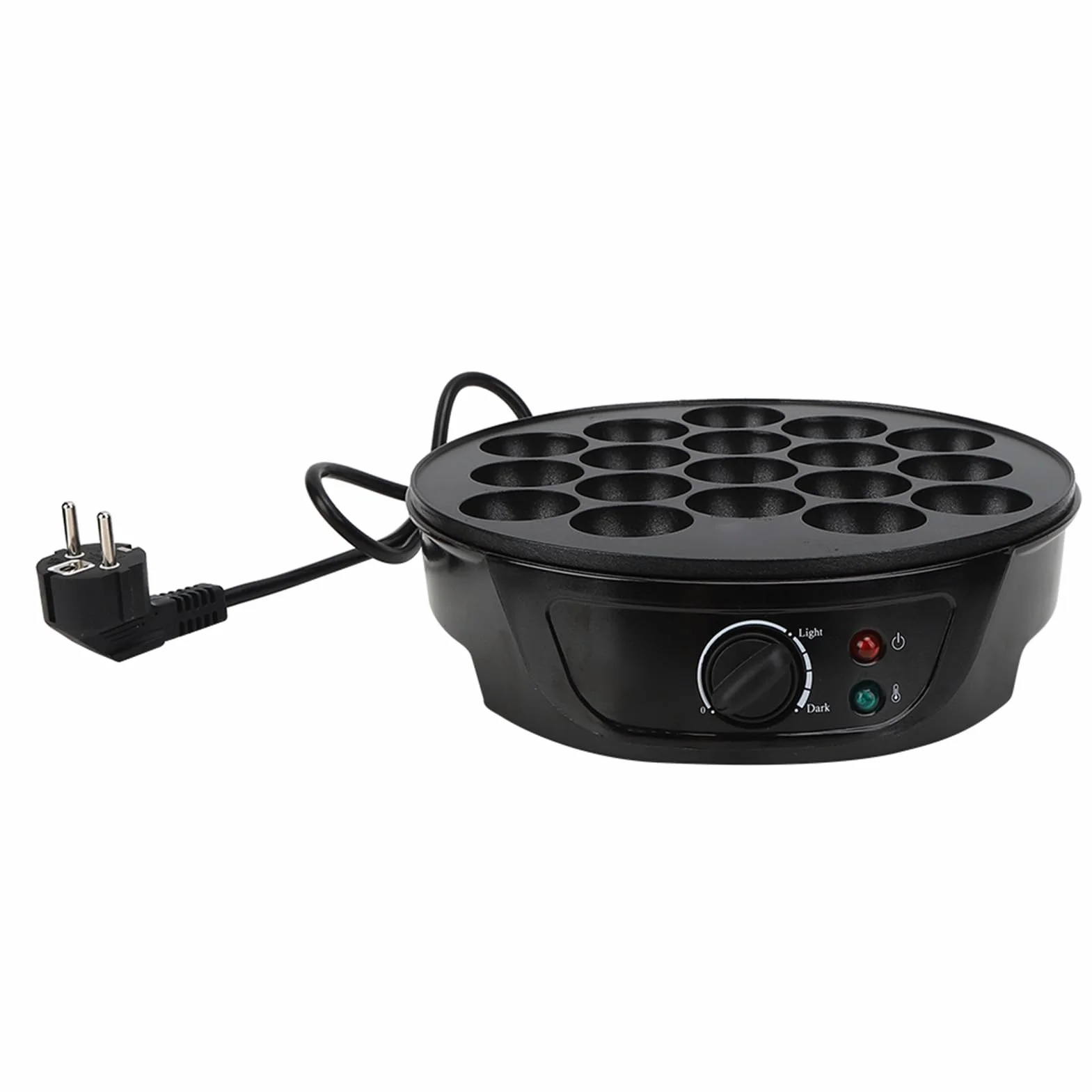 lyrlody Macchina per Takoyaki 18 Stampi Rotondi 750W Rivestimento Antiaderente