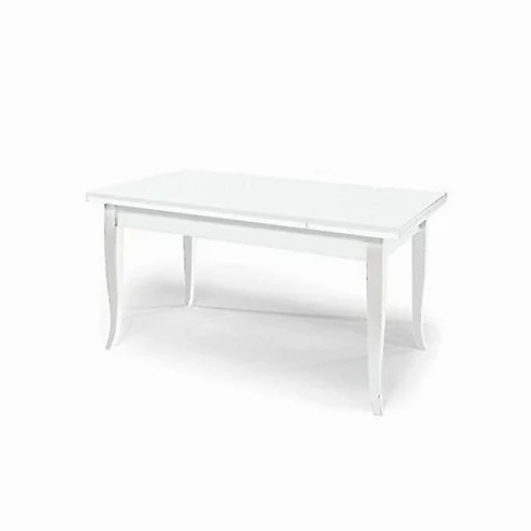 Estea Mobili - TAVOLO BIANCO OPACO ALLUNGABILE 120 /200 X 80 LEGNO MASSELLO LACCATA BIANCO - 1004 - come foto