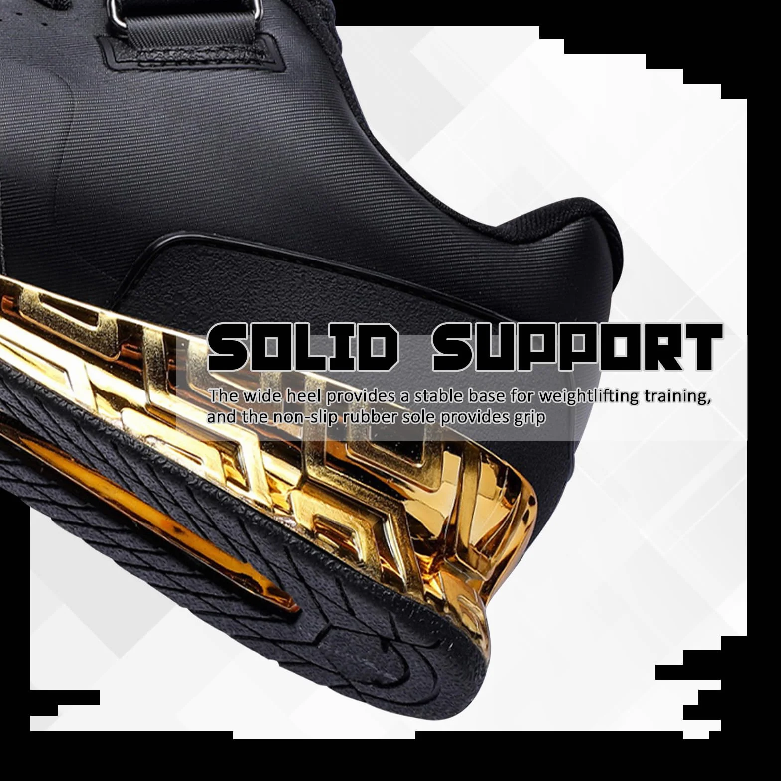 Weightlifting Shoes, Bodybuilding di Sollevamento Pesi Scarpe, Squat Stacco Scarpe, Ammortizzante, Presa Forte