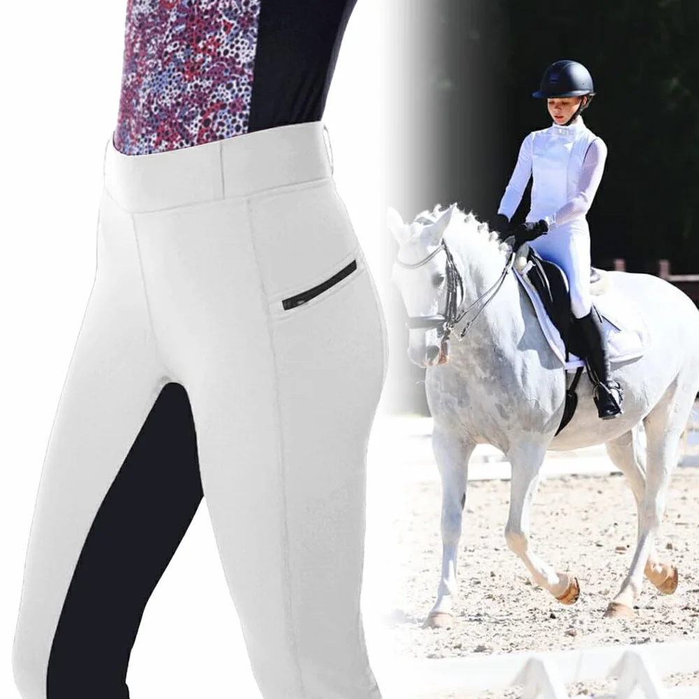 Pantaloni da Equitazione in Poliestere Blu Scuro XXL