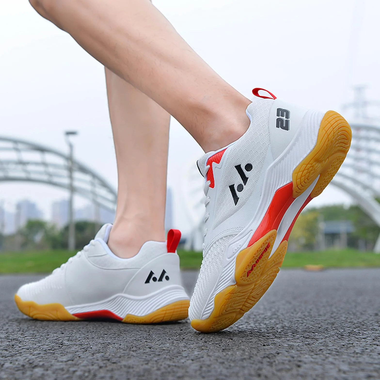 BLBK Scarpe da badminton da squash da palestra per diversi rivestimenti pavimenti resistenti unisex