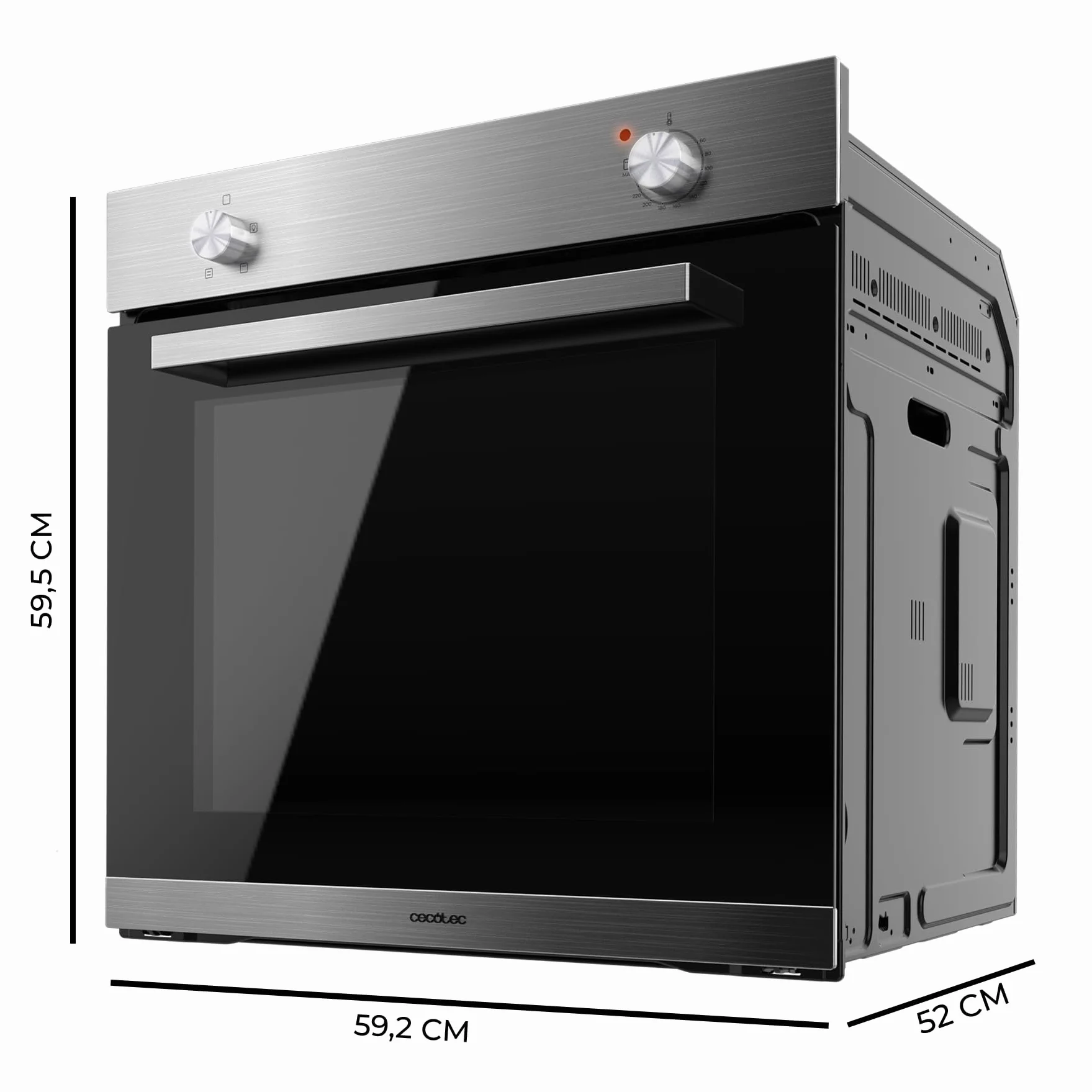 Cecotec Bolero Forno Incorporato Hexa C126000 Line+ A 2800W 77L 4 Funzioni Pulizia Vapore Porta Tripla Vetro