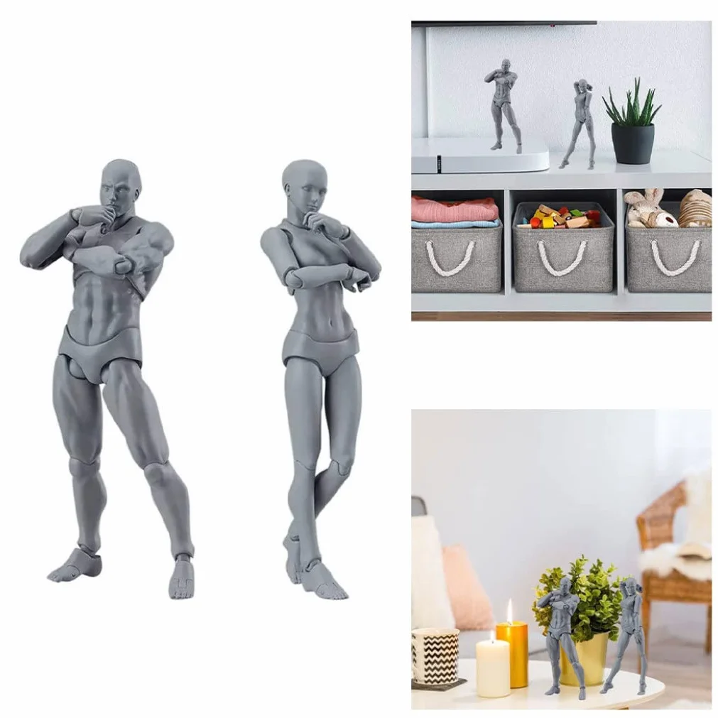 Manichino da disegno 5,91 pollici Action Figura femminile posabile modello pittura corpo artisti