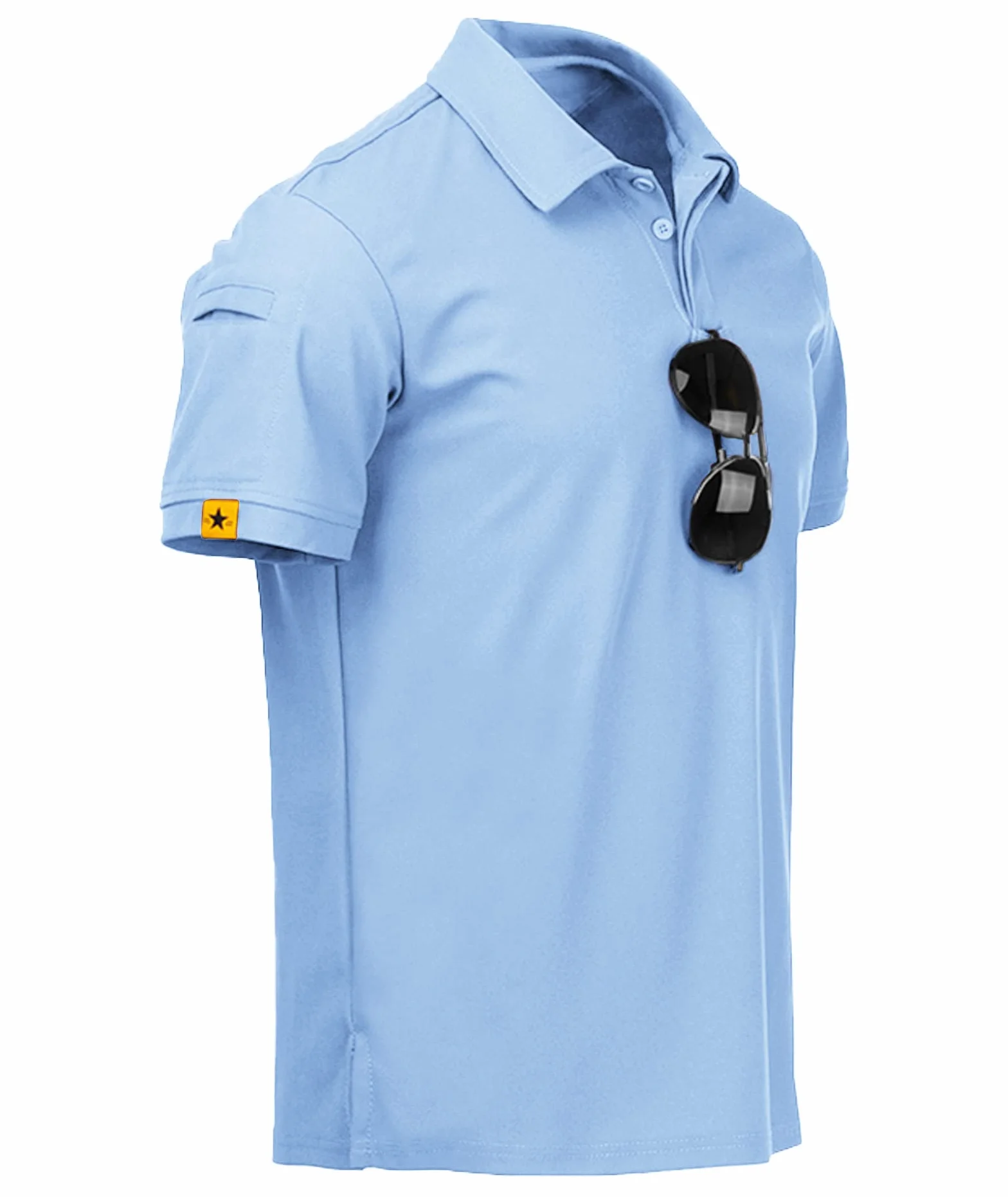ZITY 3 Pack Polo Uomo Manica Corta Traspirante Asciugatura Rapida Camicia Sportiva Casual Golf Regular Fit