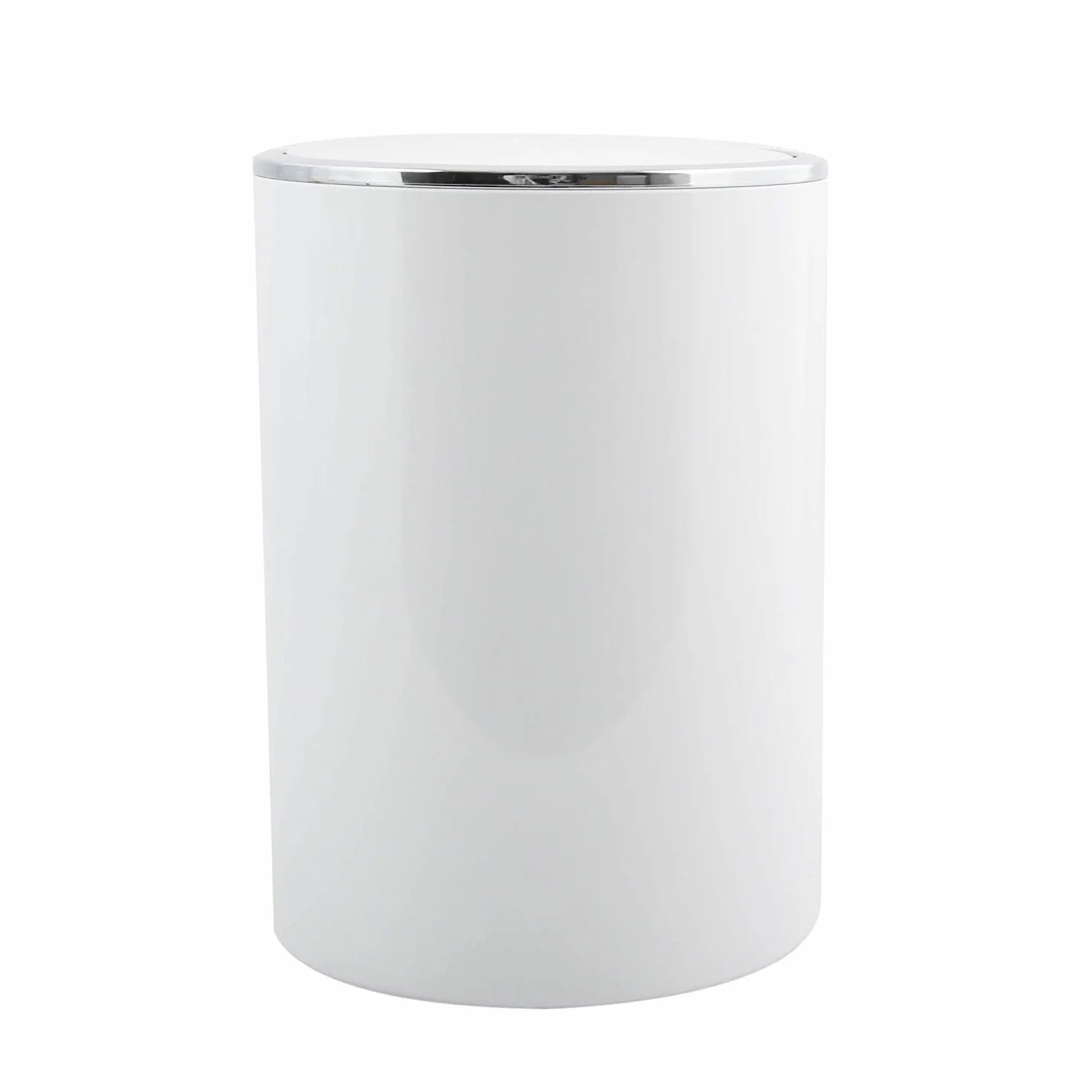 Pattumiera a pedale Kamaka 6L bianco Ø18,5 x 26 cm