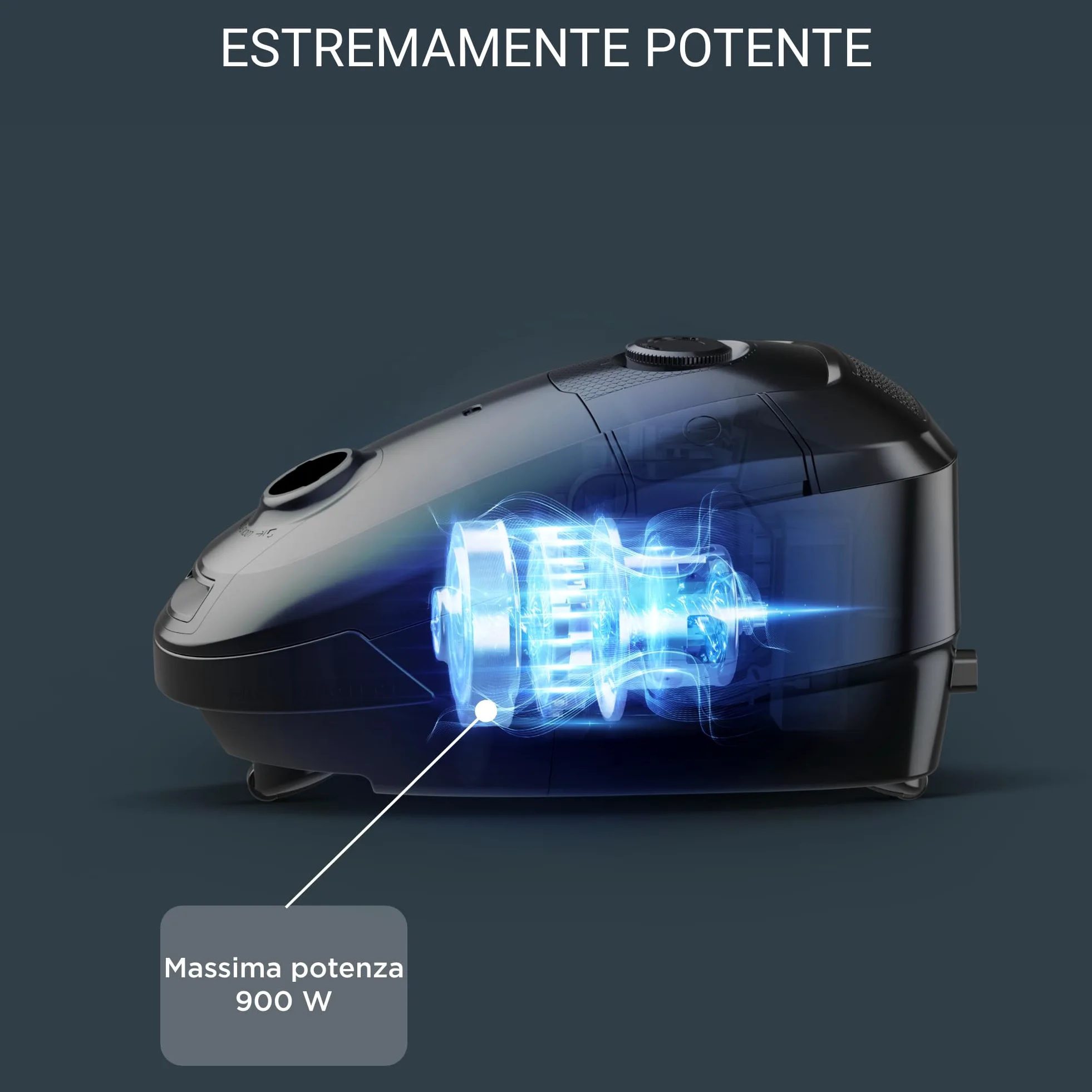 Rowenta RO3143 Aspirapolvere a Traino con Sacco Power XXL, Potenza 900W, Capacità 4.5L XXL, Sistema di Filtraggio a 3 Livelli, Pulizia con Ampio Raggio di Azione e Tecnologia Avanzata